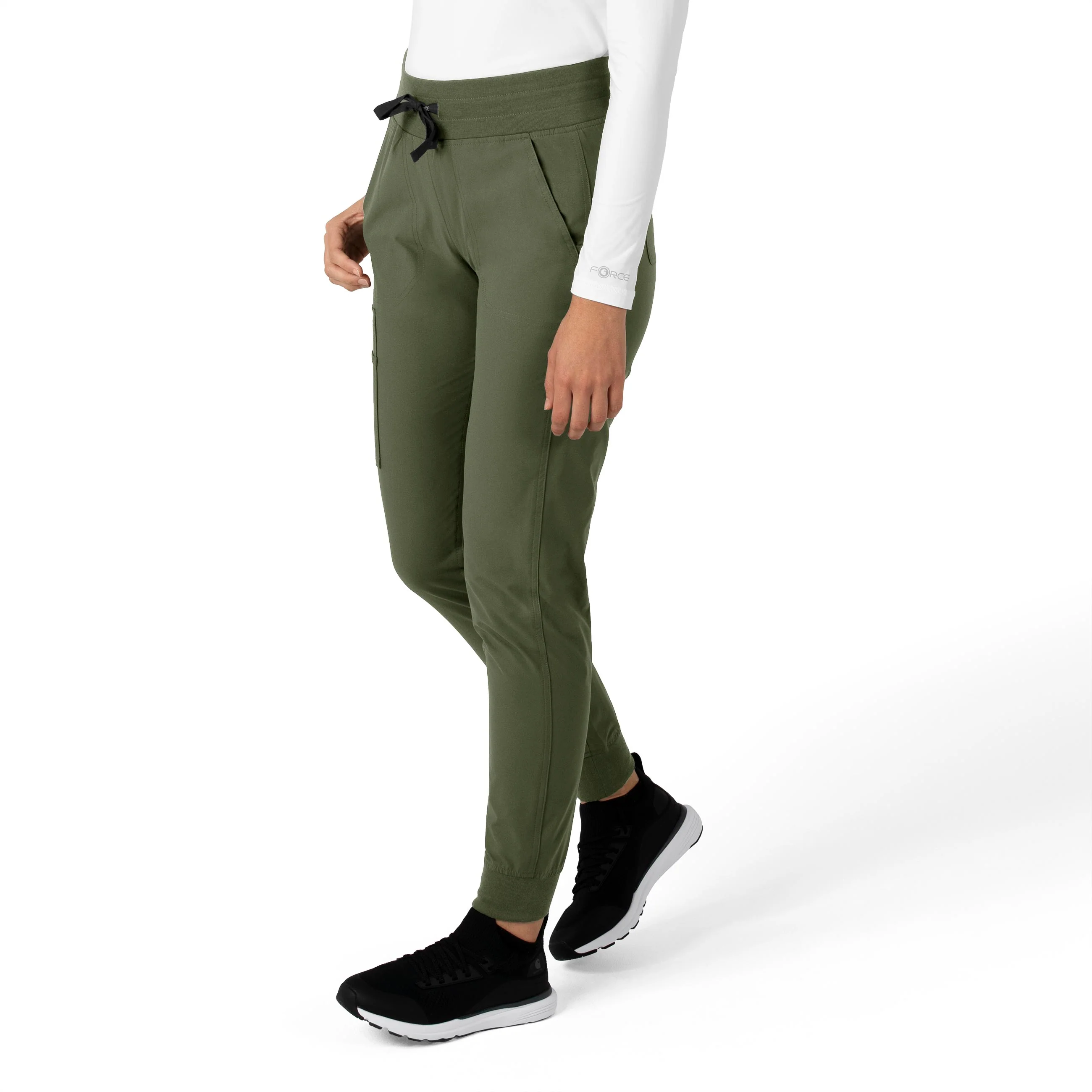 Carhartt Force Essentials Women's Jogger Scrub Pant - Olive - Image 4