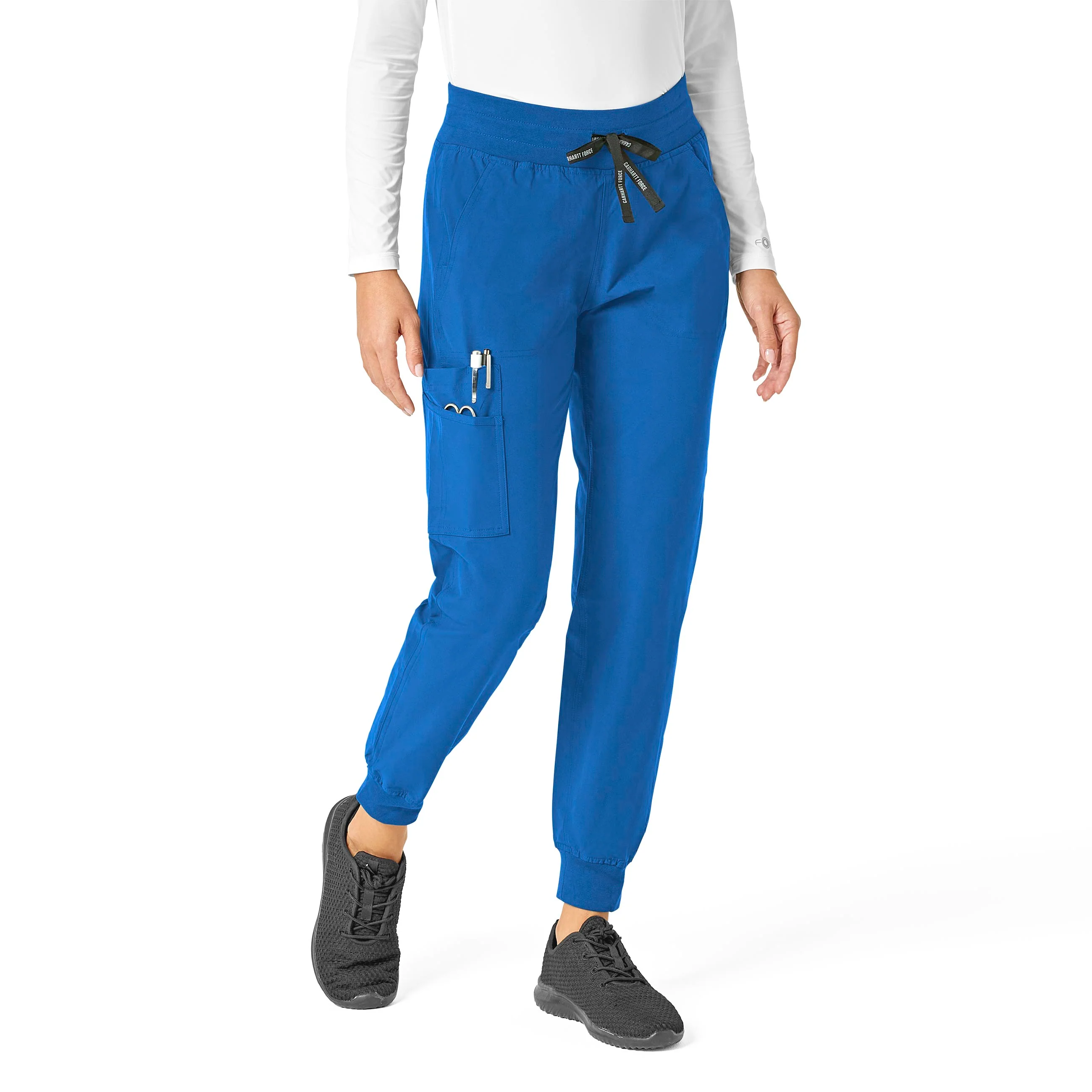 Carhartt Force Essentials Women's Jogger Scrub Pant - Royal - Image 4