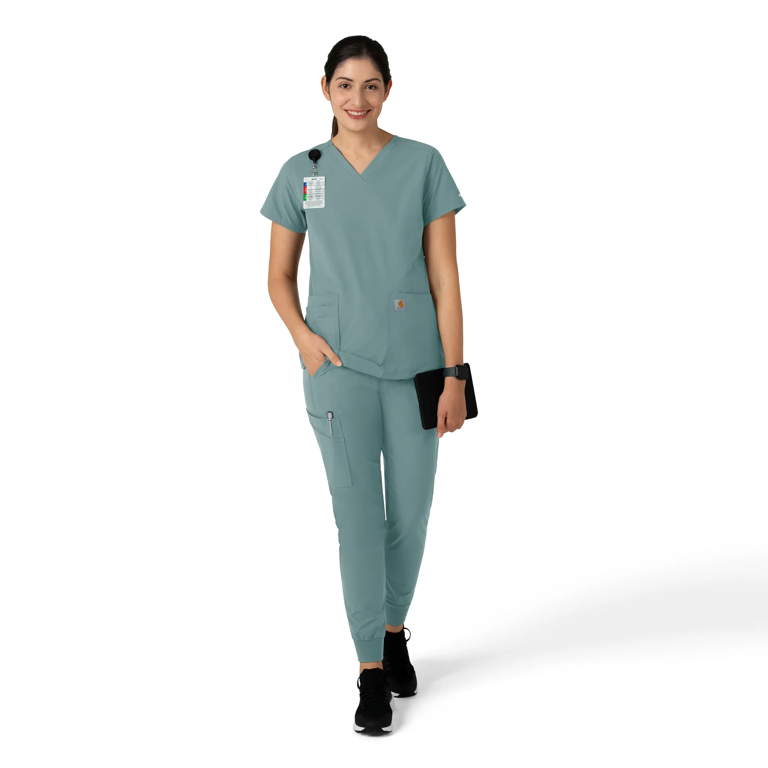 Carhartt Force Essentials Women's Jogger Scrub Pant - Summer Blue - Image 3