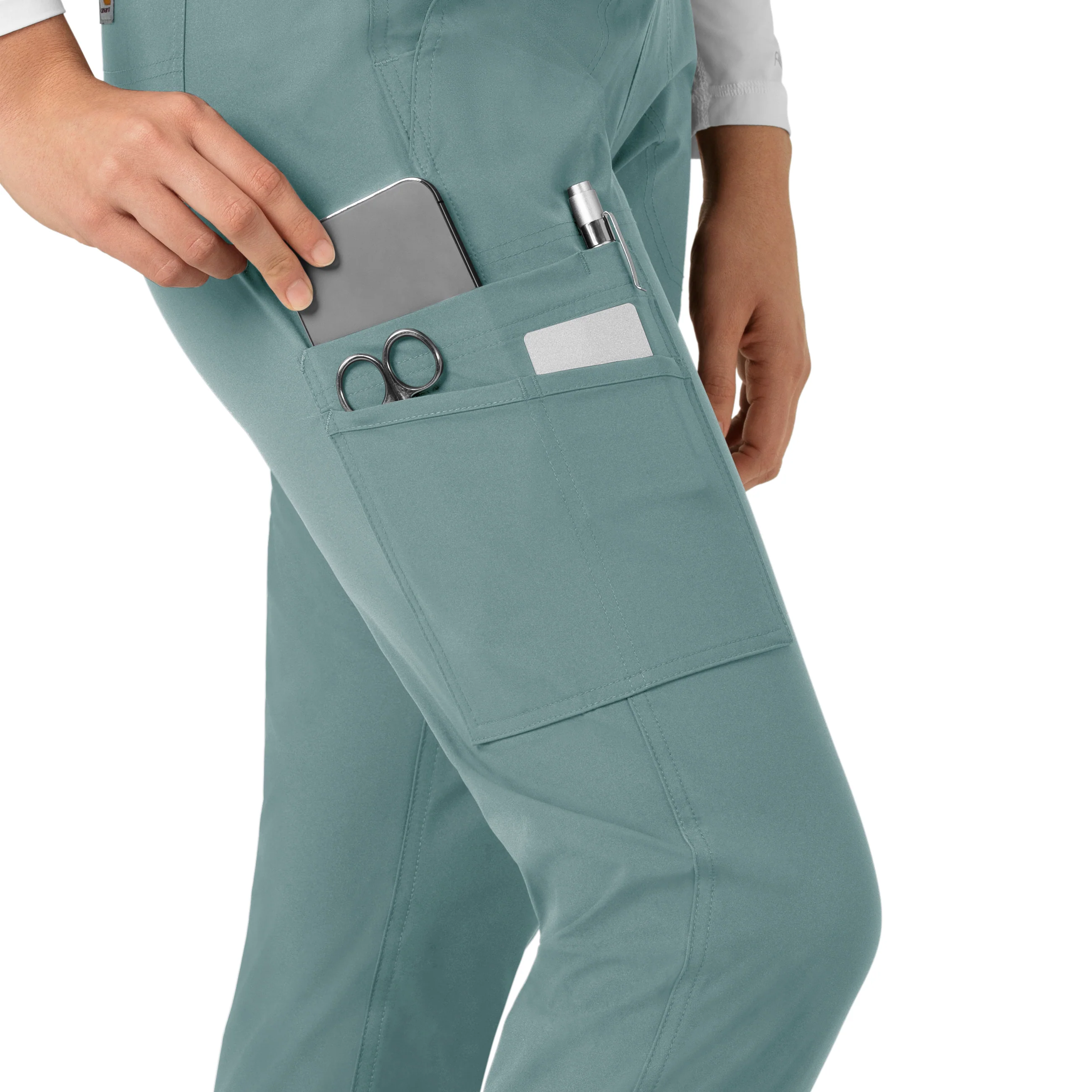 Carhartt Force Essentials Women's Jogger Scrub Pant - Summer Blue - Image 6