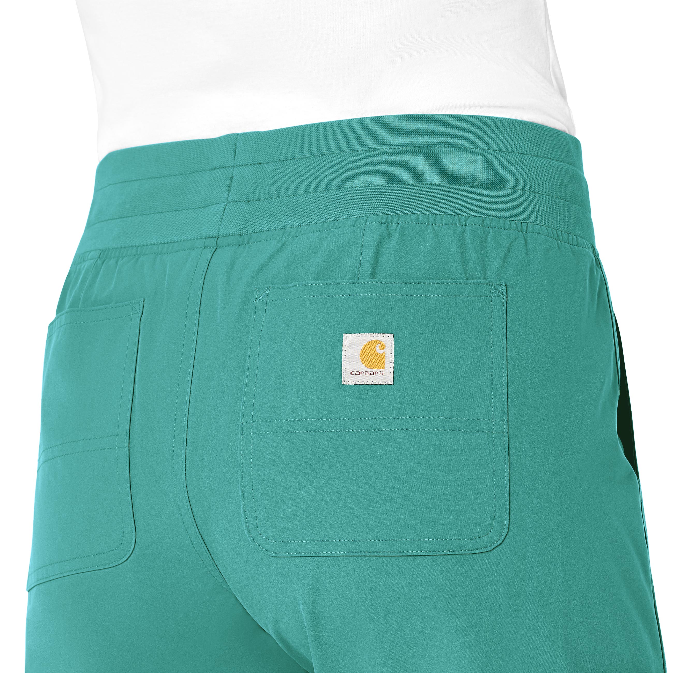 Carhartt Force Essentials Women's Jogger Scrub Pant - Teal Blue - Image 6