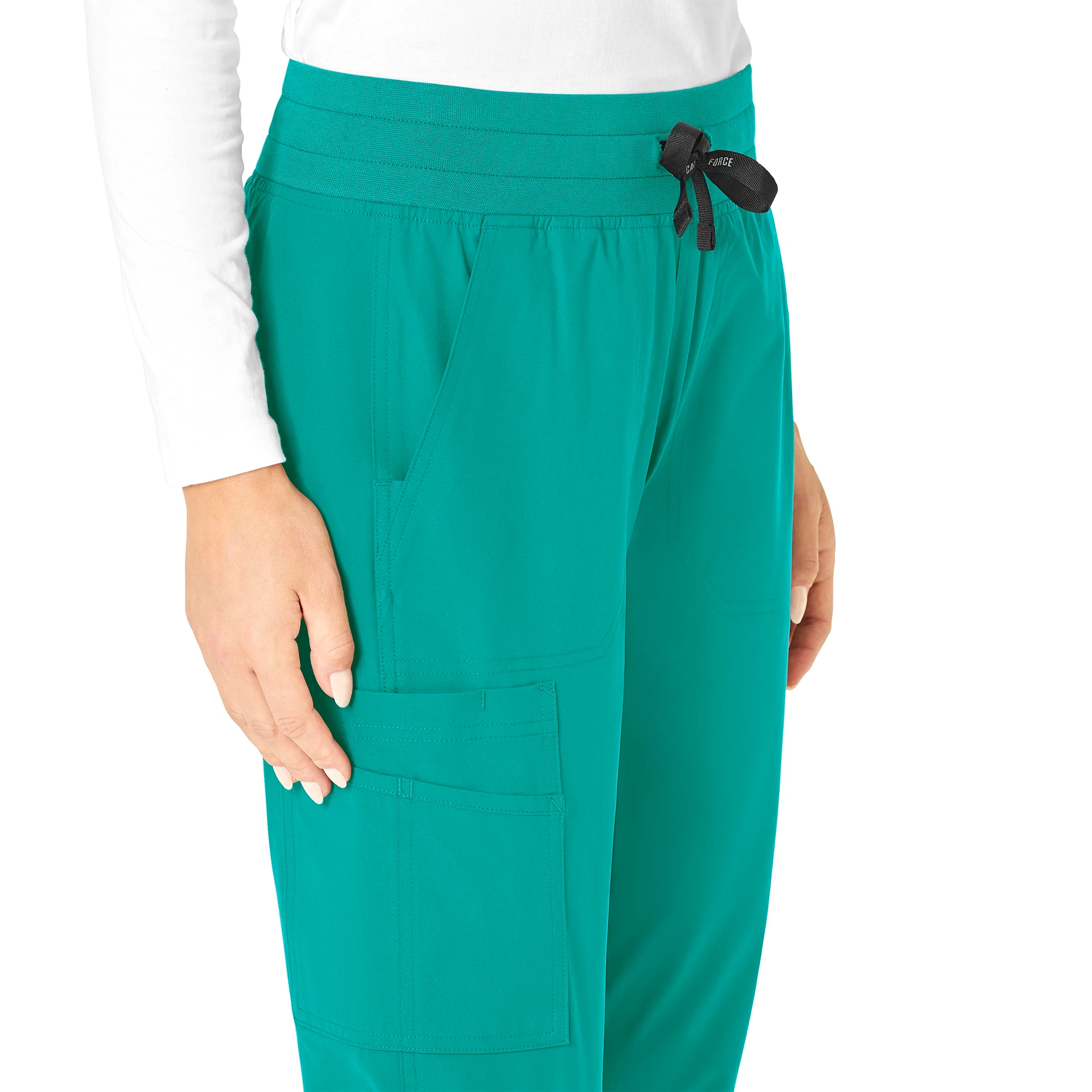 Carhartt Force Essentials Women's Jogger Scrub Pant - Teal Blue - Image 8