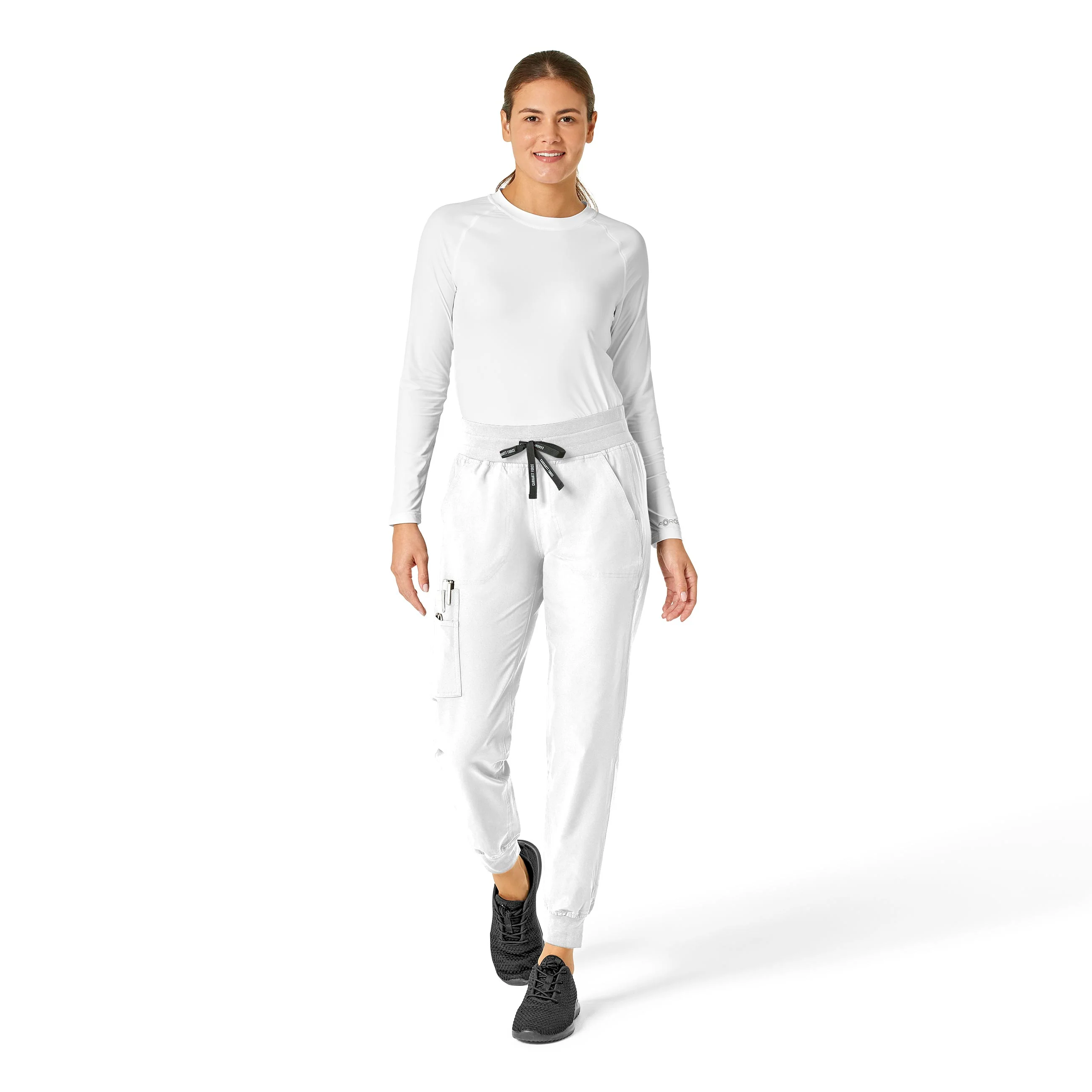 Carhartt Force Essentials Women's Jogger Scrub Pant - White - Image 3