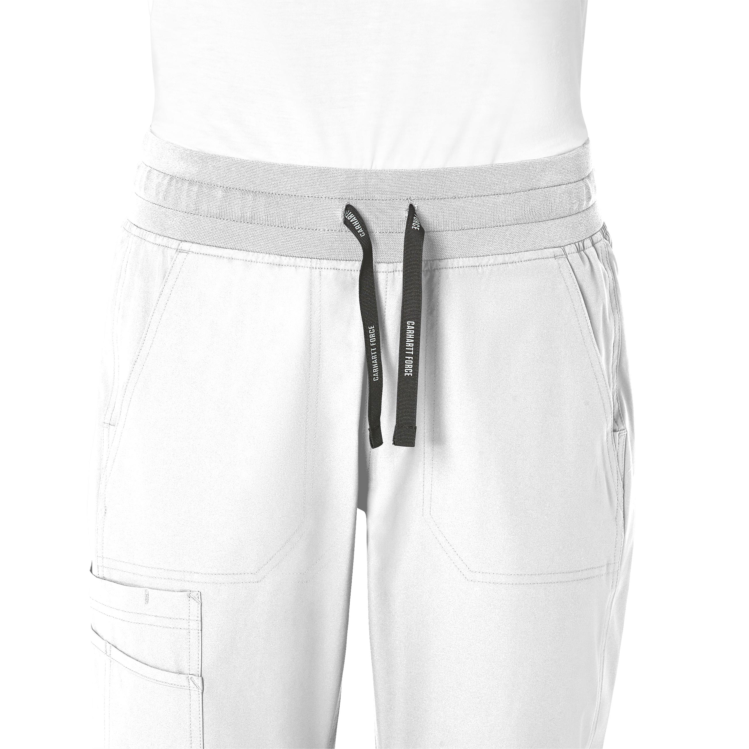Carhartt Force Essentials Women's Jogger Scrub Pant - White - Image 5