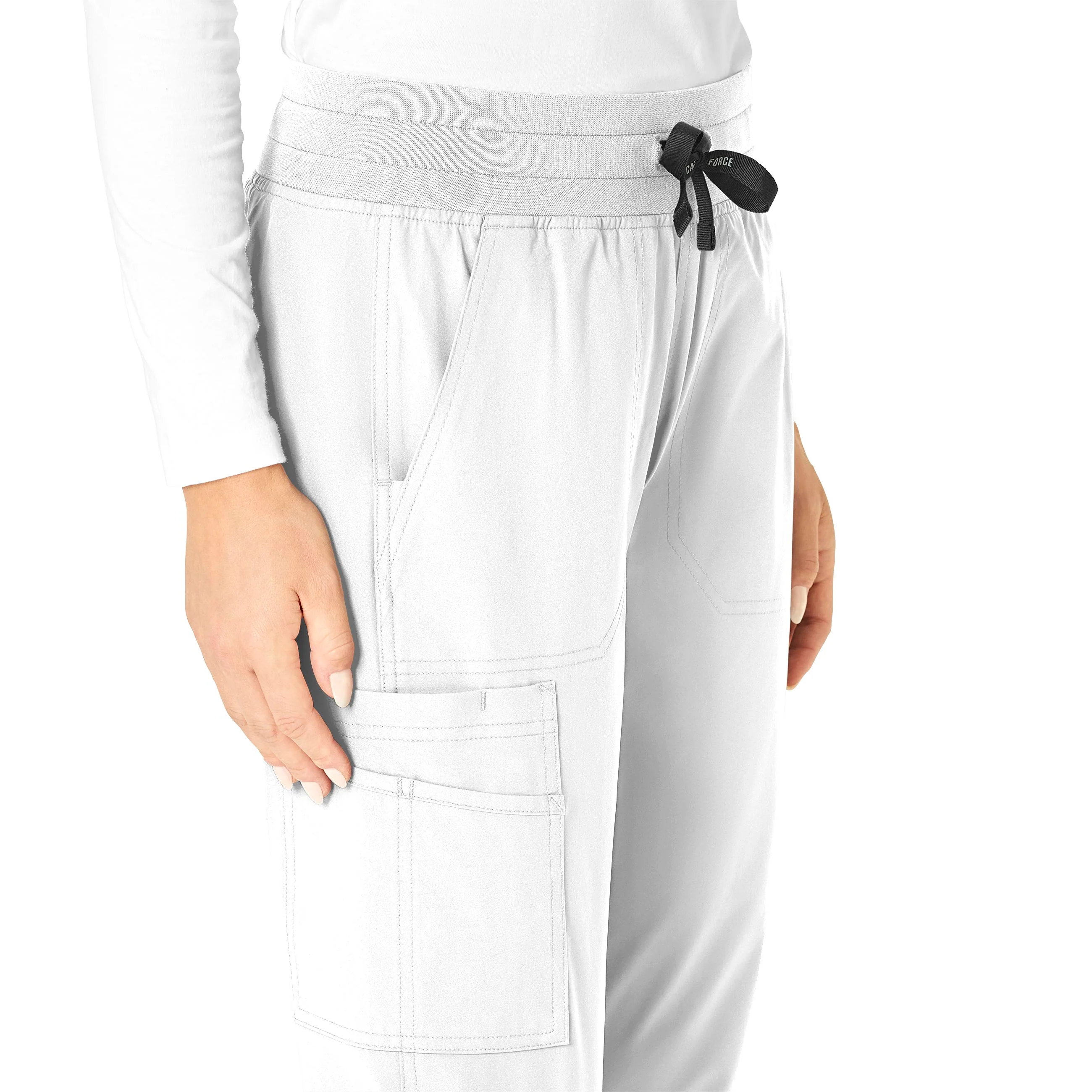 Carhartt Force Essentials Women's Jogger Scrub Pant - White - Image 8