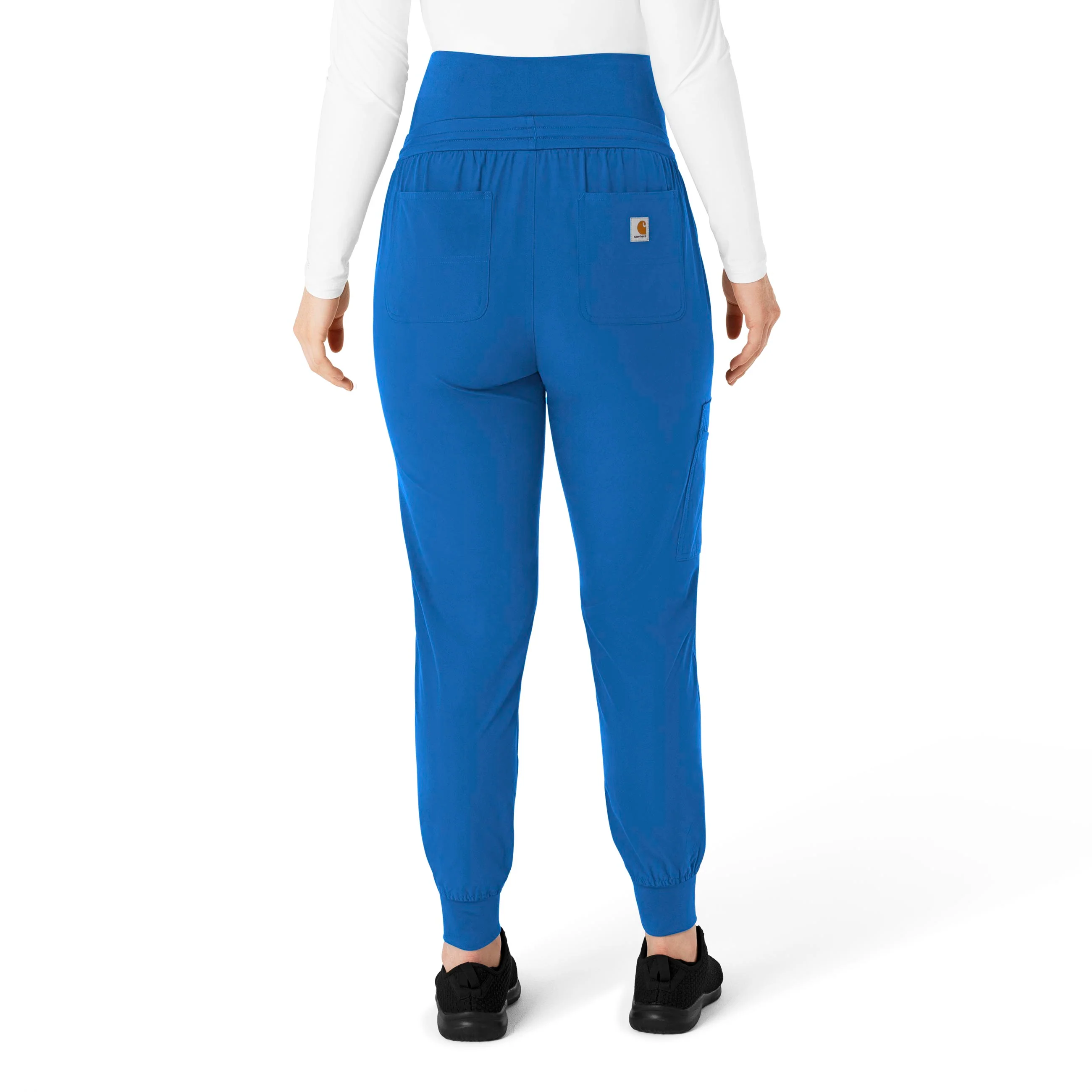 Carhartt Force Essentials Women's Maternity Jogger Scrub Pant - Royal - Image 2