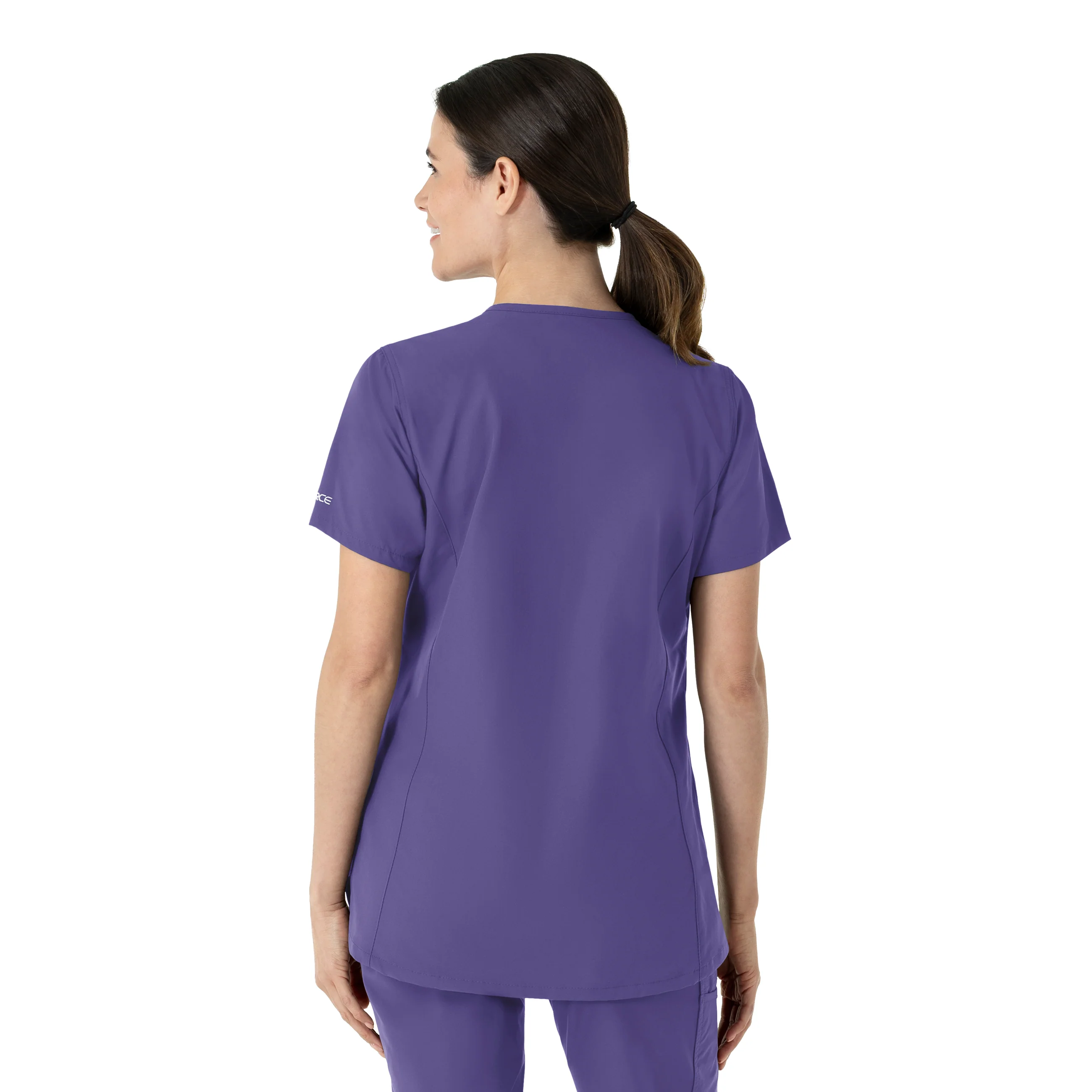 Carhartt Force Essentials Women's Notch Neck Tunic Scrub Top - Grape - Image 2