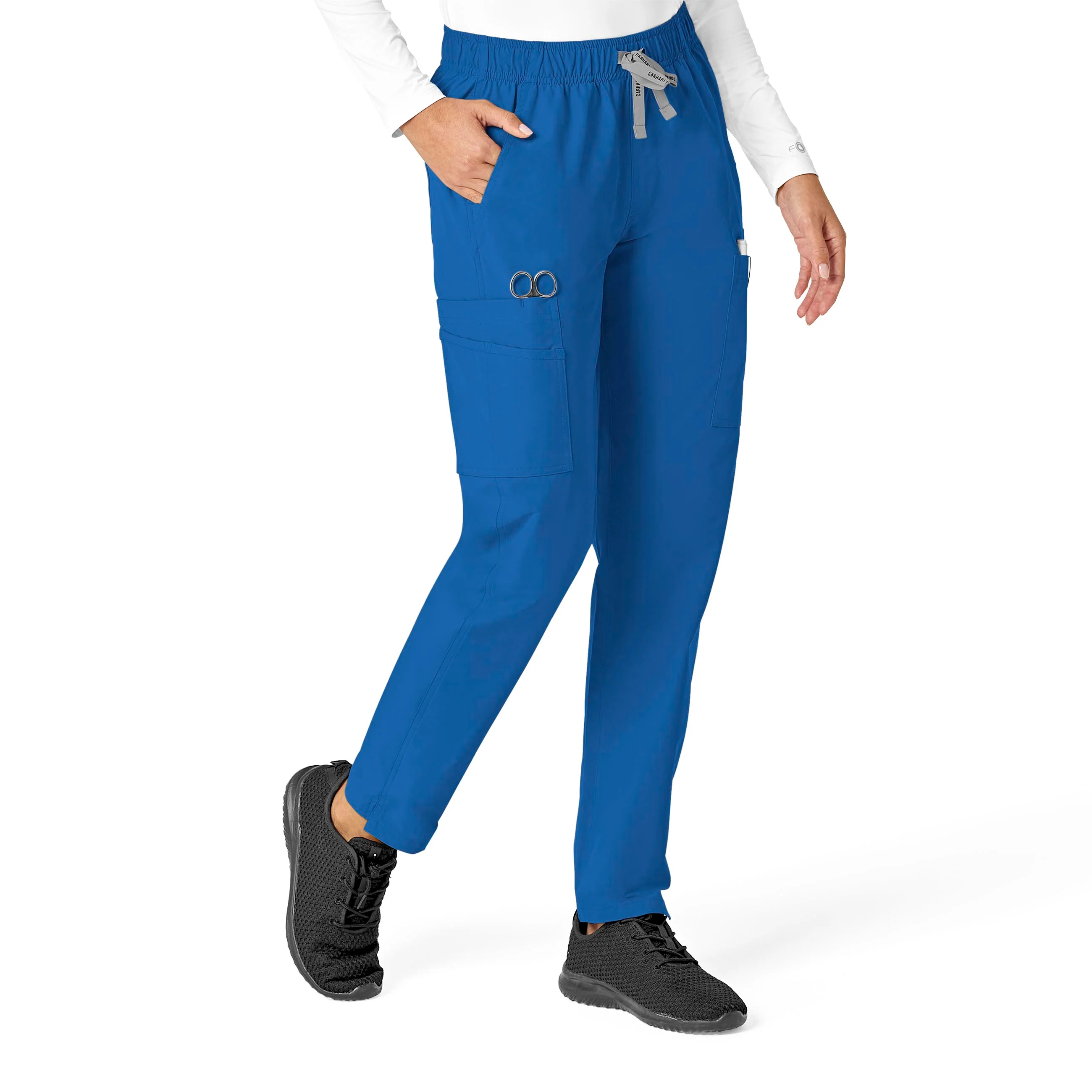 Carhartt Force Essentials Women's Straight Leg Scrub Pant - Royal - Image 3