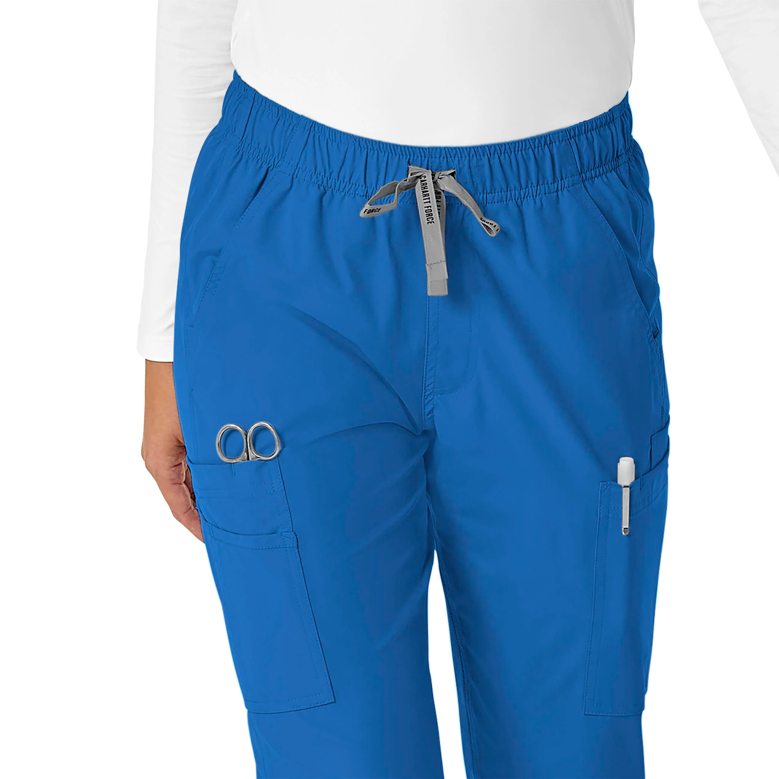 Carhartt Force Essentials Women's Straight Leg Scrub Pant - Royal - Image 4