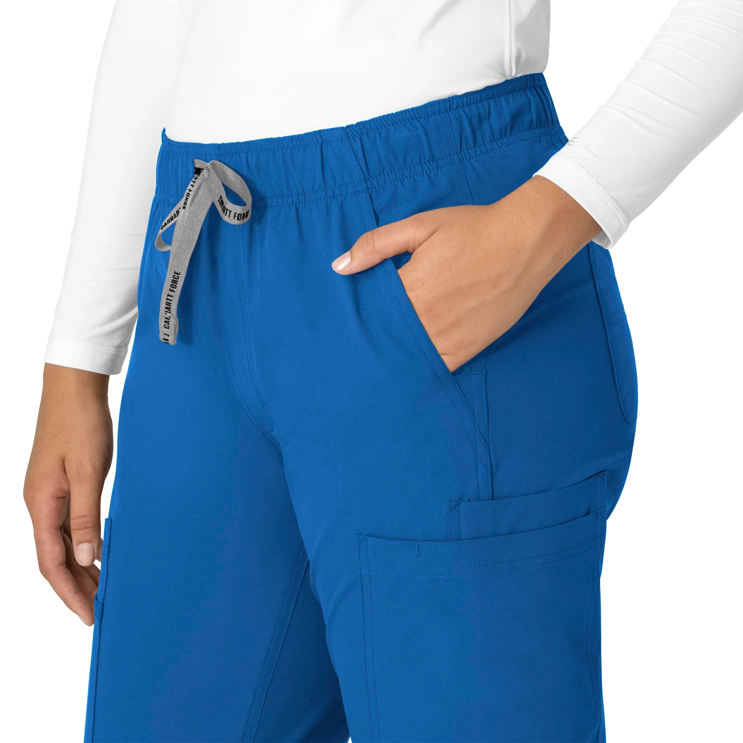 Carhartt Force Essentials Women's Straight Leg Scrub Pant - Royal - Image 5