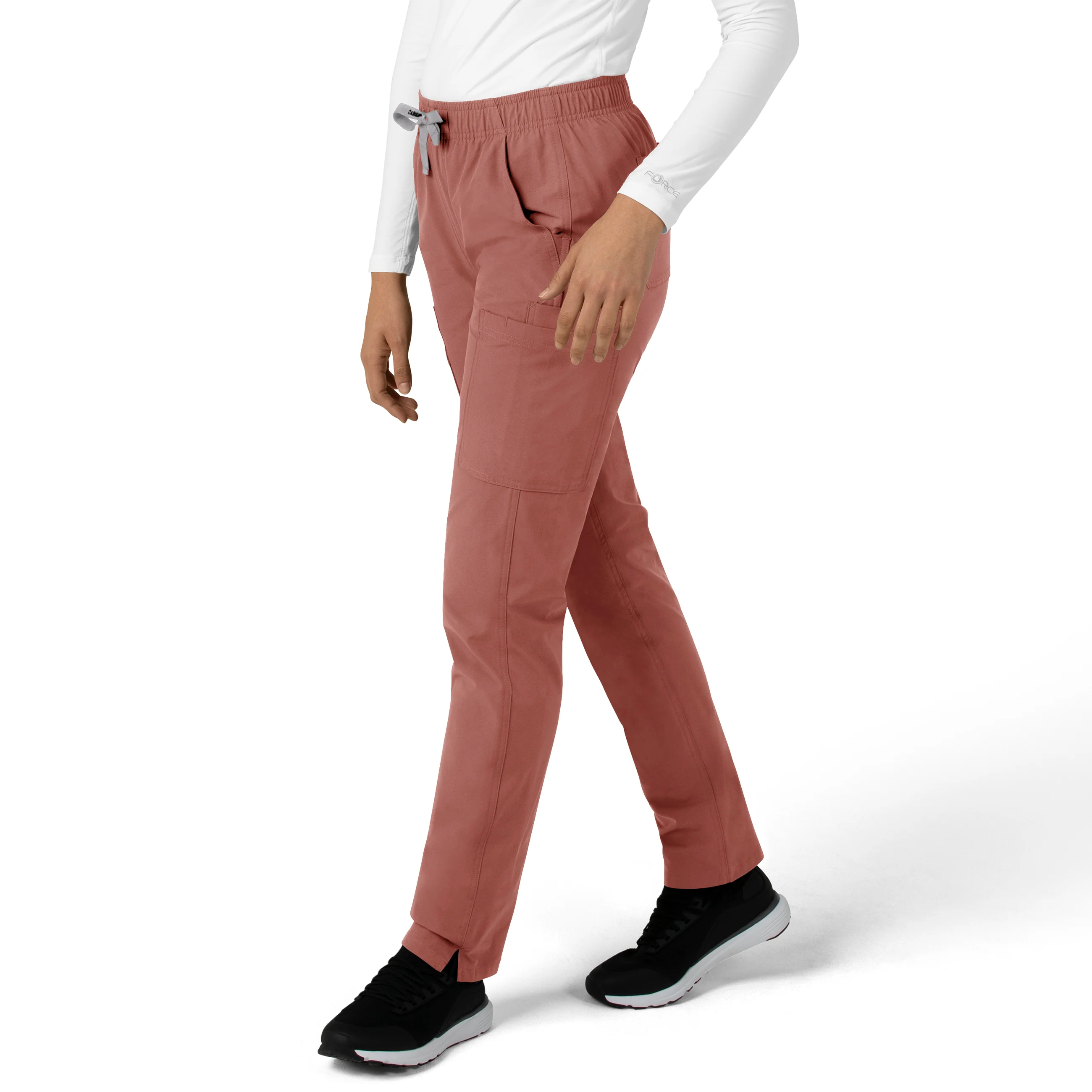 Carhartt Force Essentials Women's Straight Leg Scrub Pant - Wildrose - Image 4