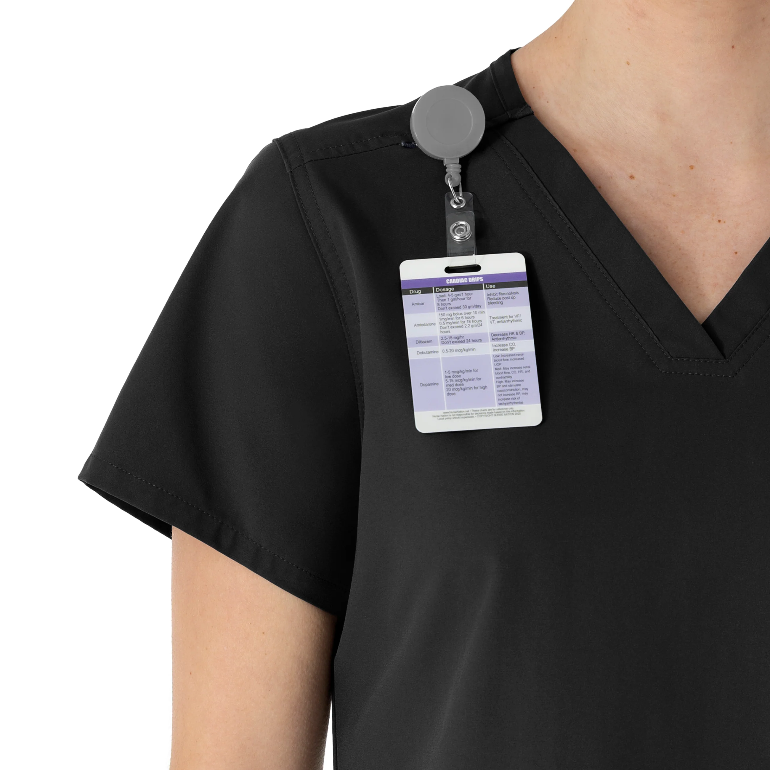 Carhartt Force Essentials Women's V-Neck Scrub Top - Black - Image 7