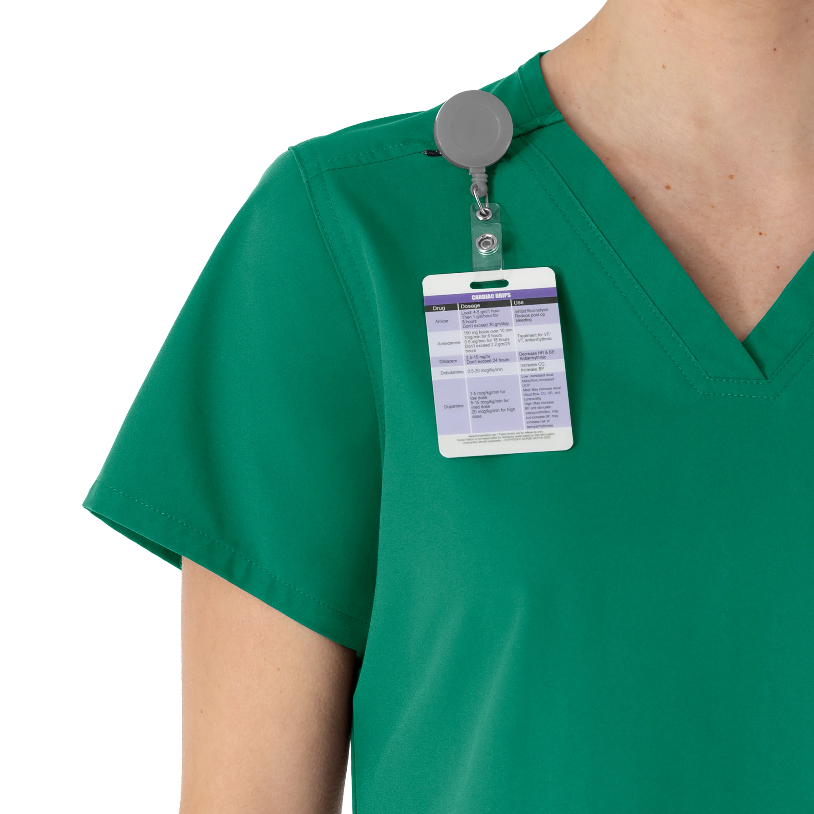 Carhartt Force Essentials Women's V-Neck Scrub Top - Hunter - Image 7