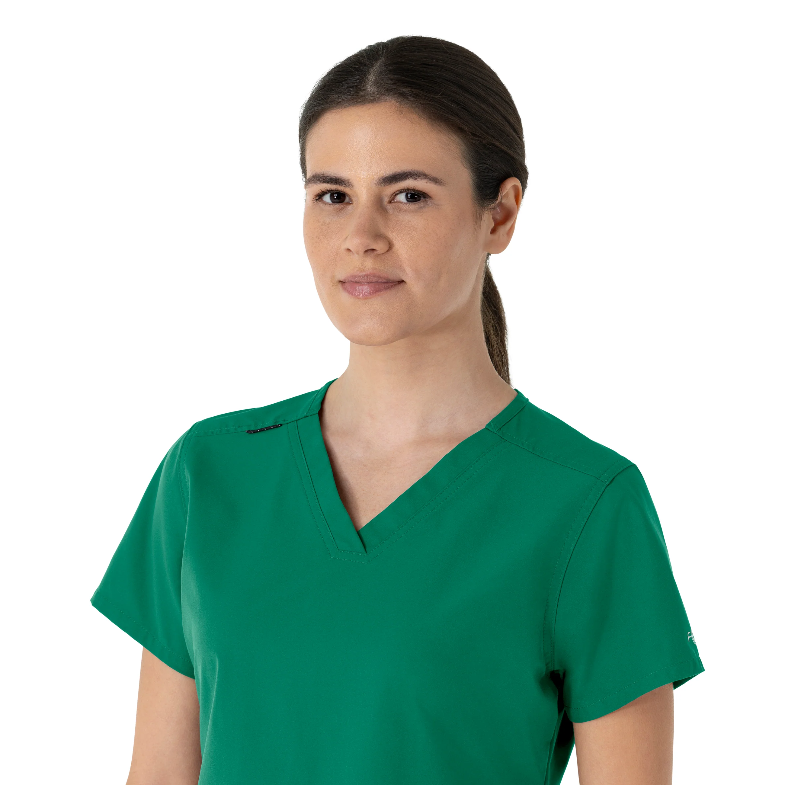 Carhartt Force Essentials Women's V-Neck Scrub Top - Hunter - Image 8