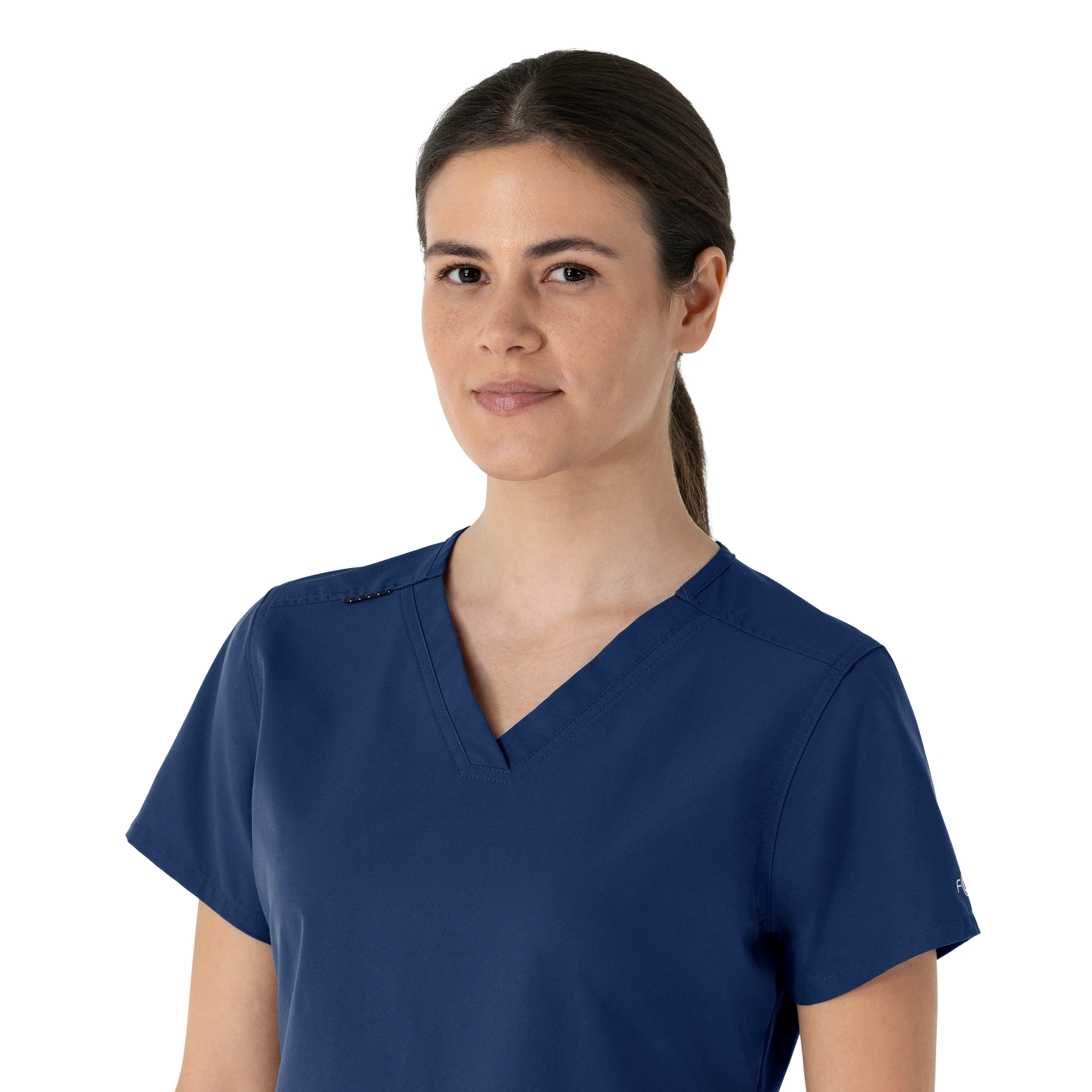 Carhartt Force Essentials Women's V-Neck Scrub Top - Navy - Image 8