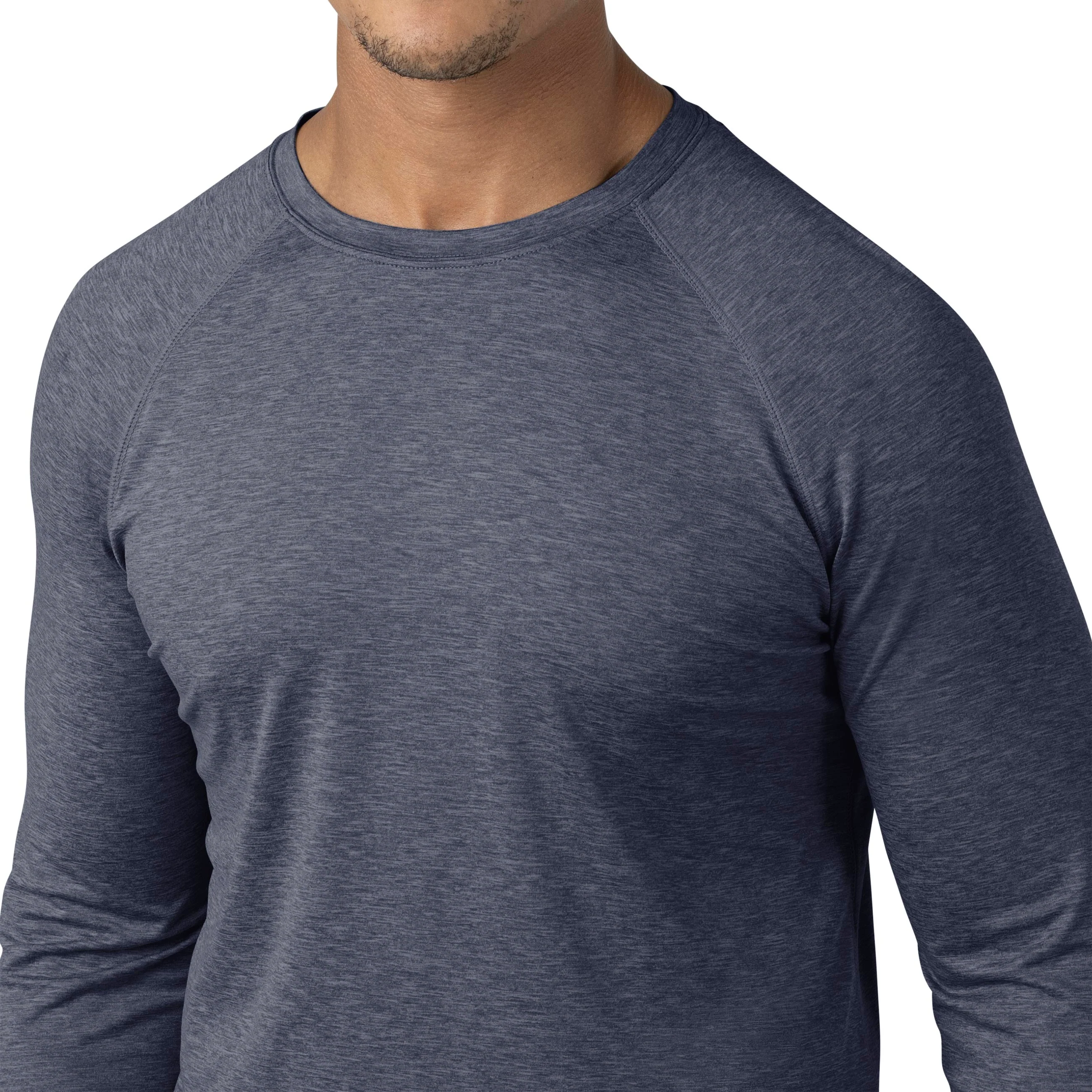 Carhartt Force Men's Long Sleeve Tee - Navy Heather - Image 6