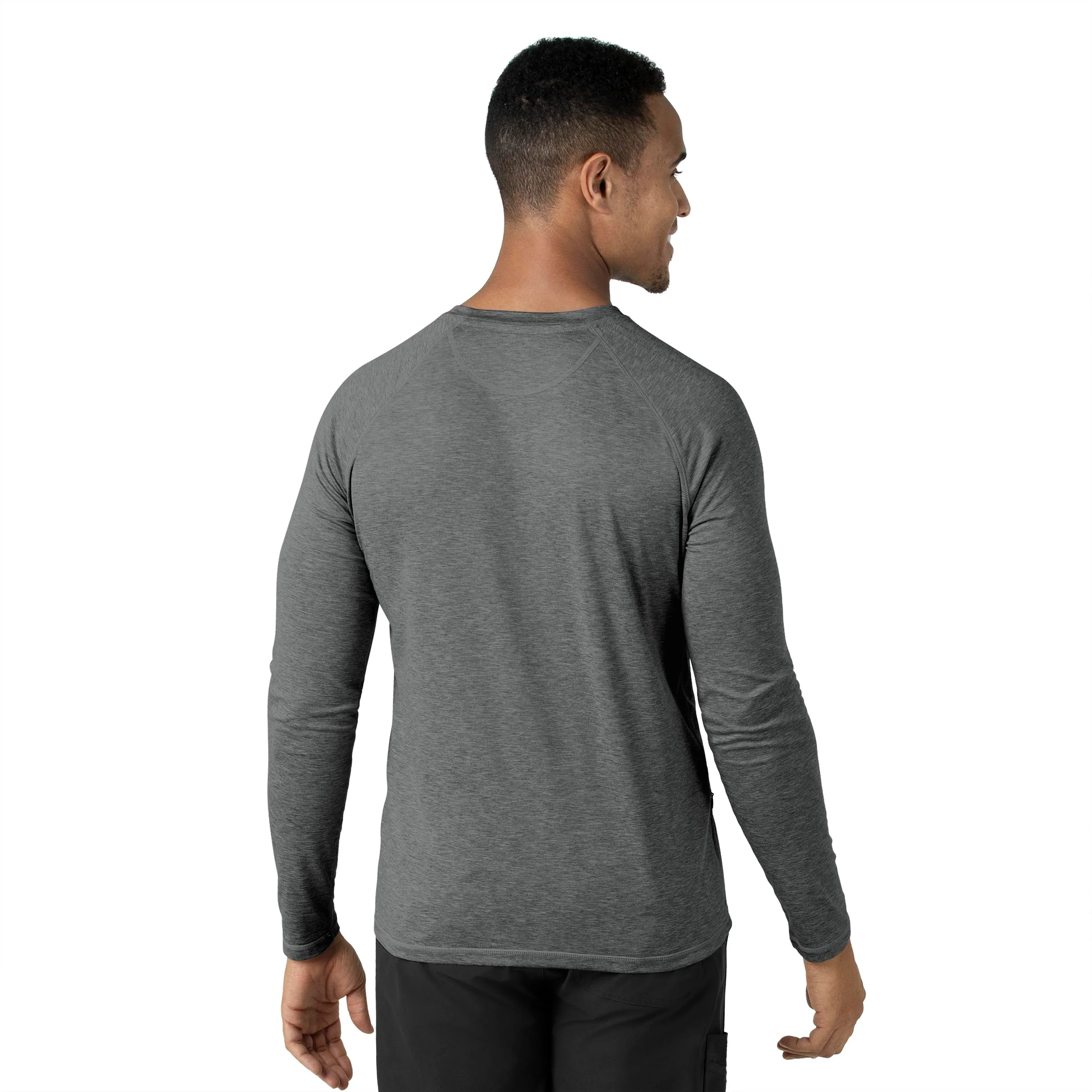 Carhartt Force Men's Long Sleeve Tee - Pewter Heather - Image 2