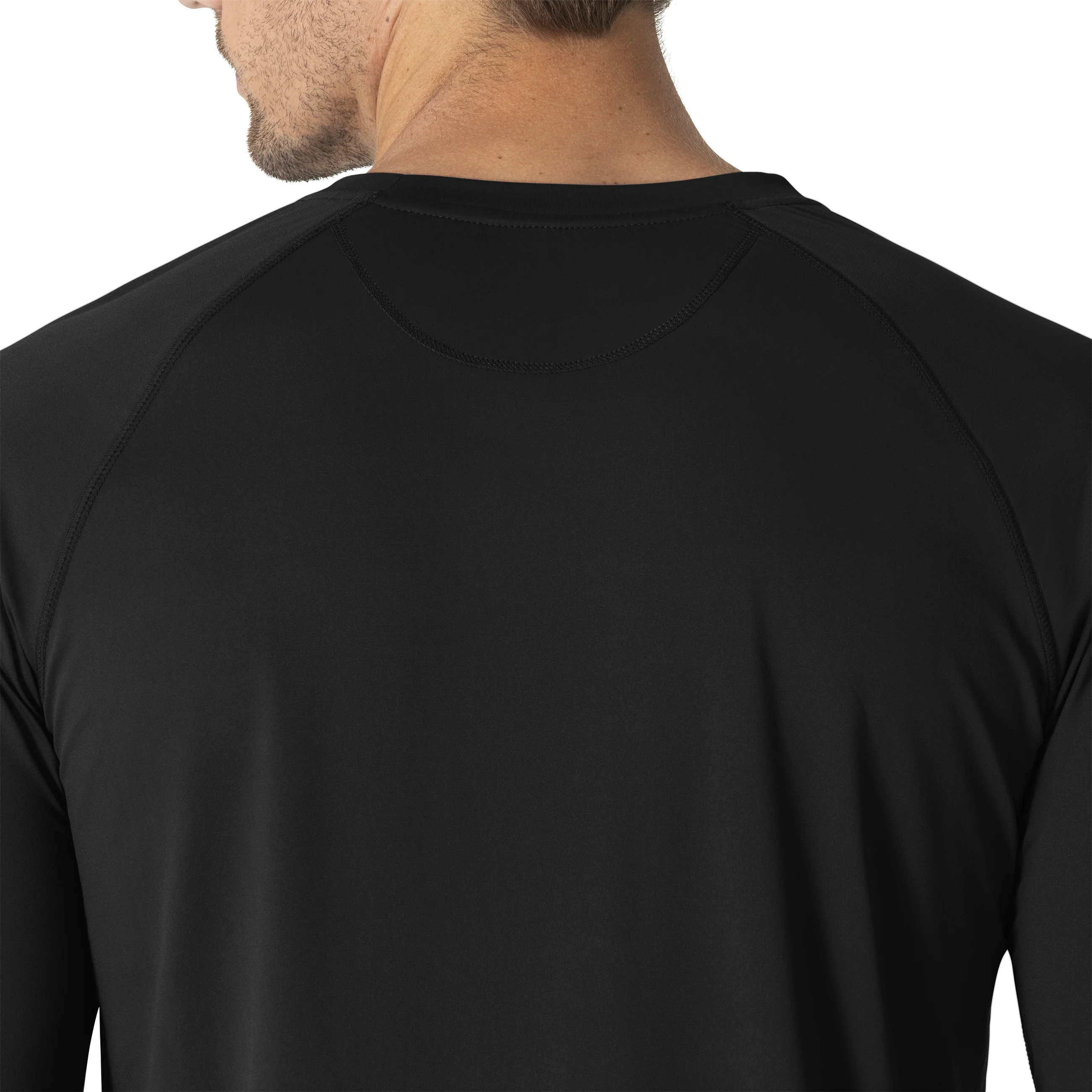 Carhartt Force Sub-Scrubs Men's Performance Long Sleeve Tee - Black - Image 4