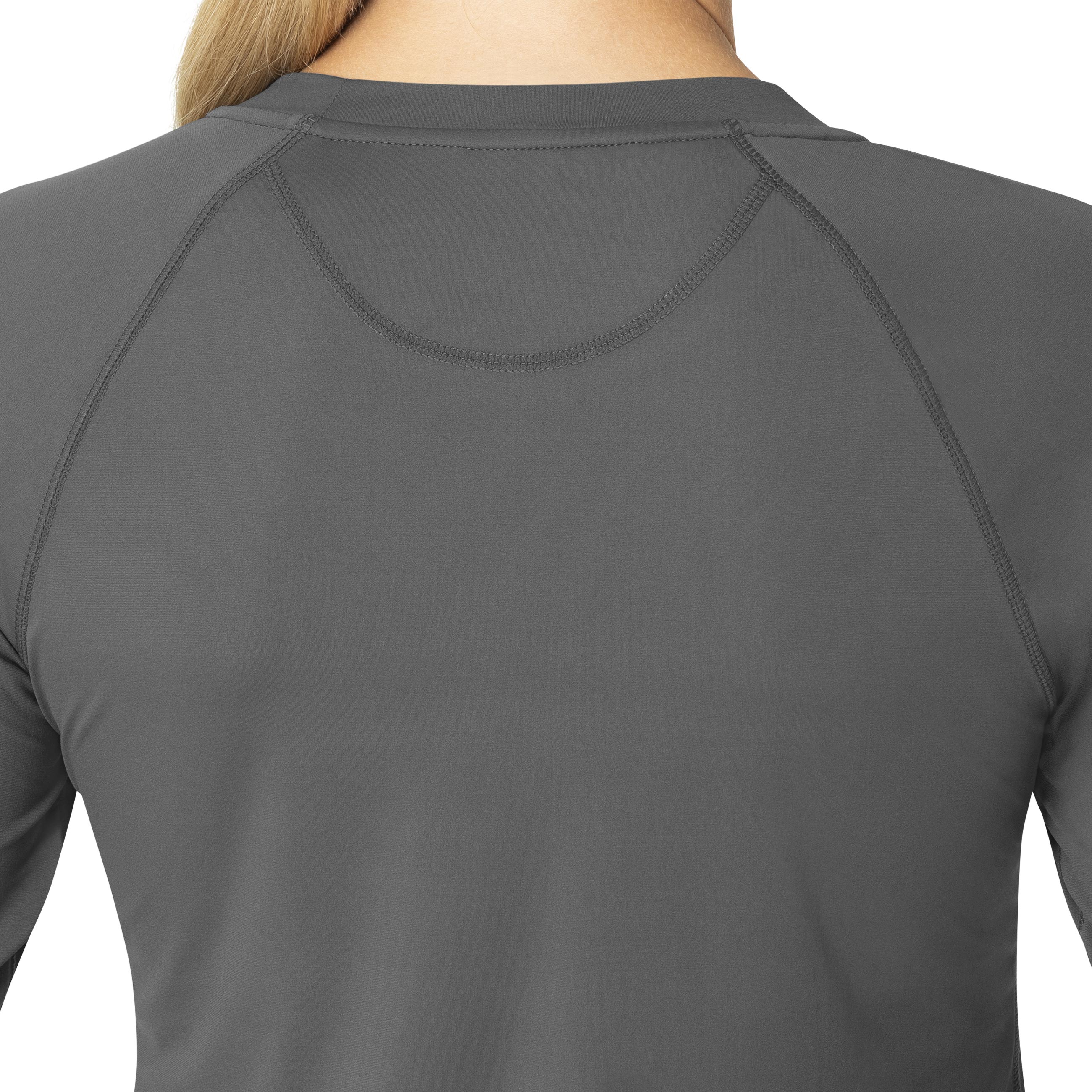 Carhartt Force Sub-Scrubs Women's Performance Long Sleeve Tee - Pewter - Image 5