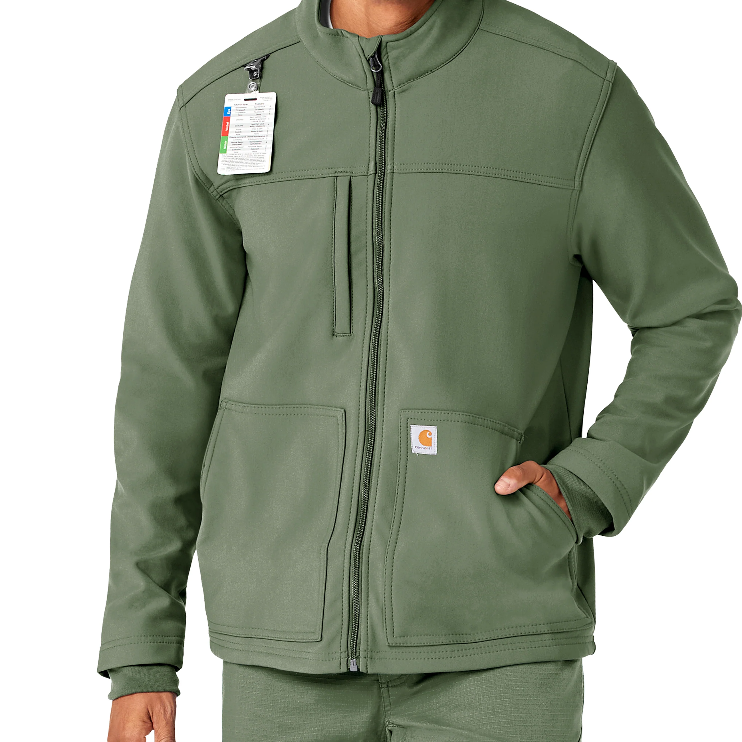 Carhartt Rugged Flex Men's Bonded Fleece Jacket - Olive - Image 4