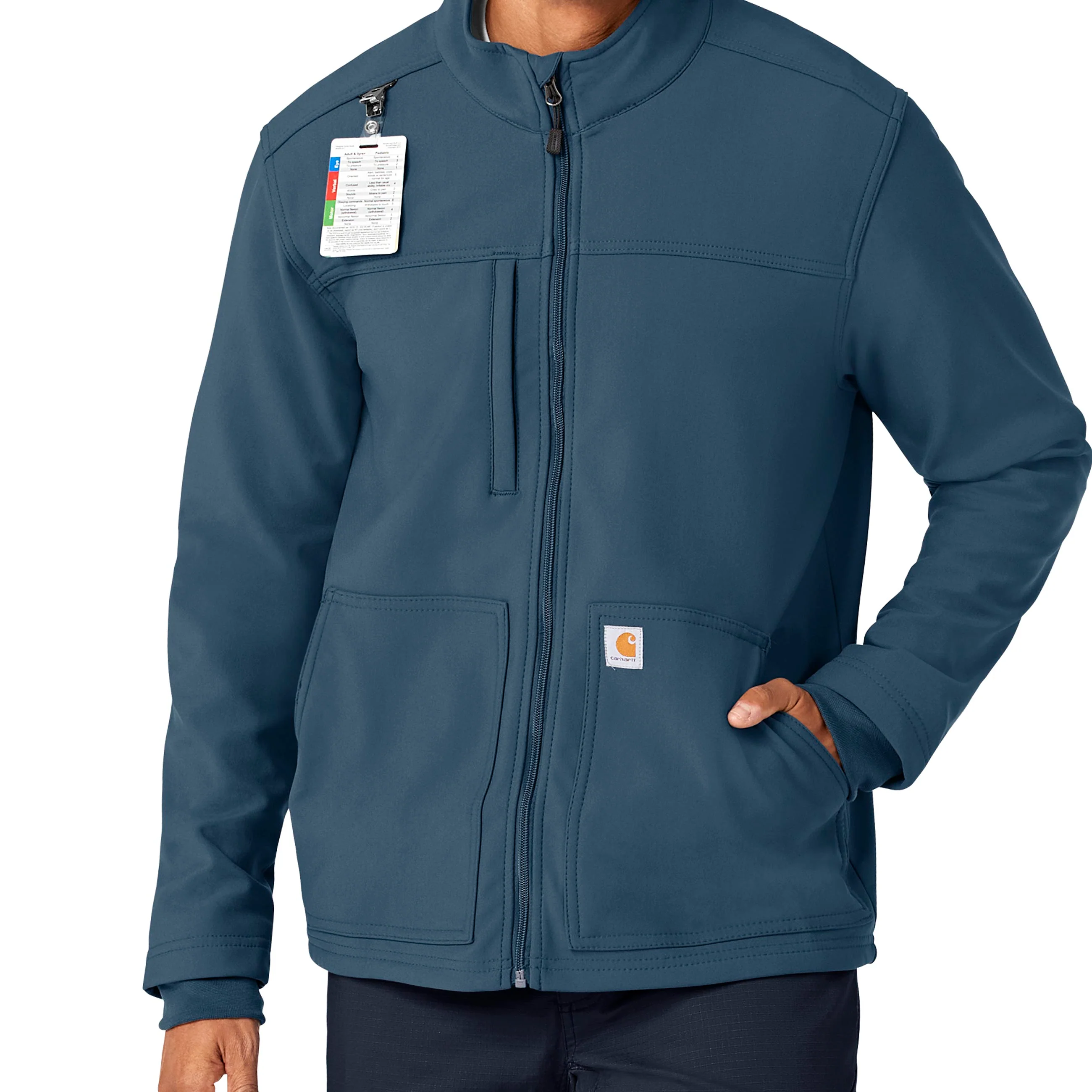 Carhartt Rugged Flex Men's Bonded Fleece Jacket - Storm Blue - Image 4