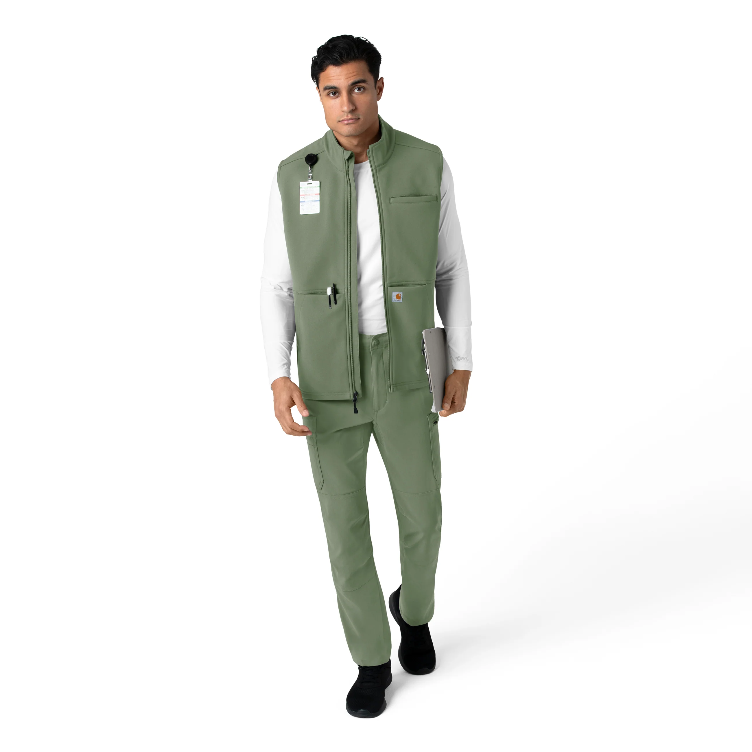 Carhartt Rugged Flex Men's Bonded Fleece Vest - Olive - Image 3