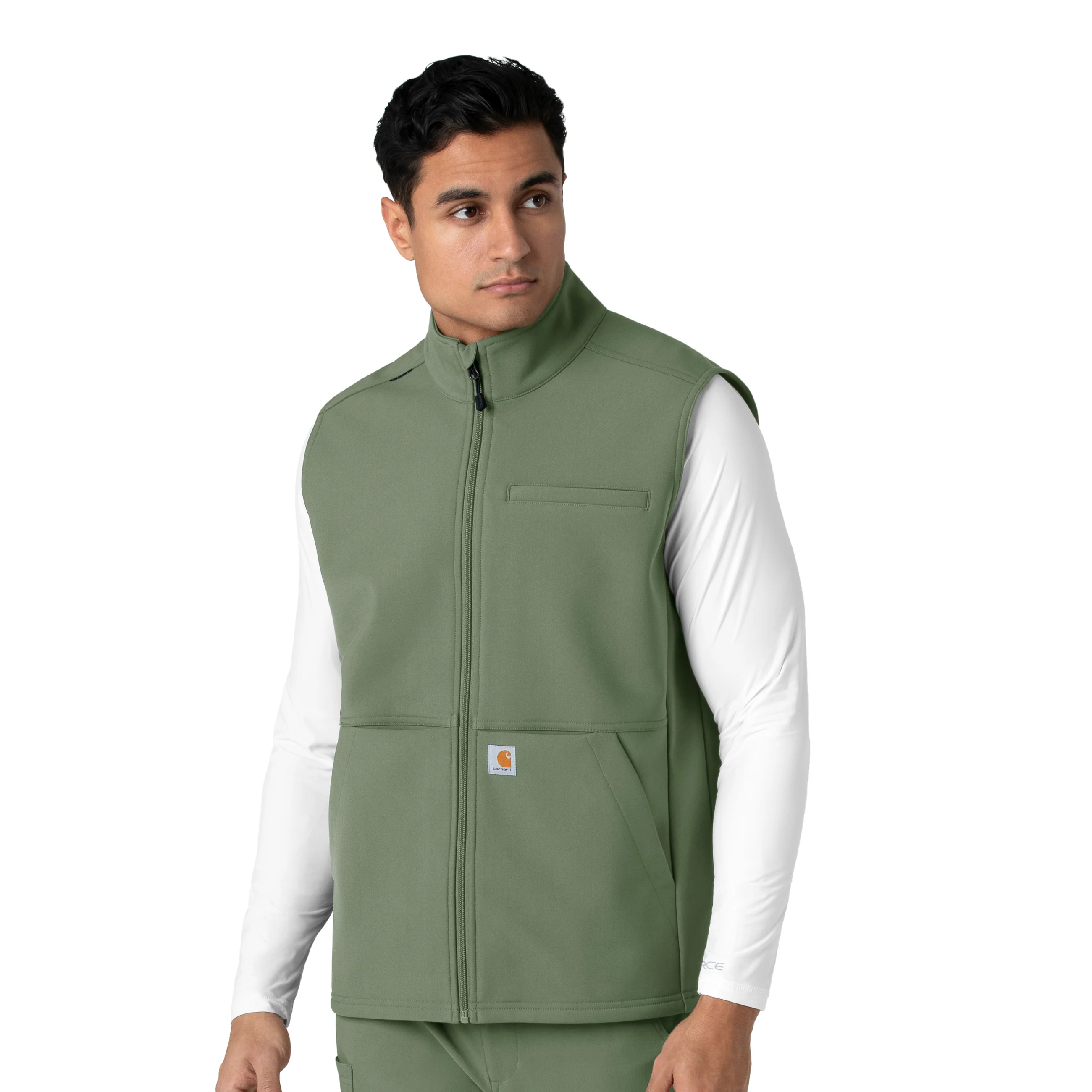 Carhartt Rugged Flex Men's Bonded Fleece Vest - Olive - Image 4