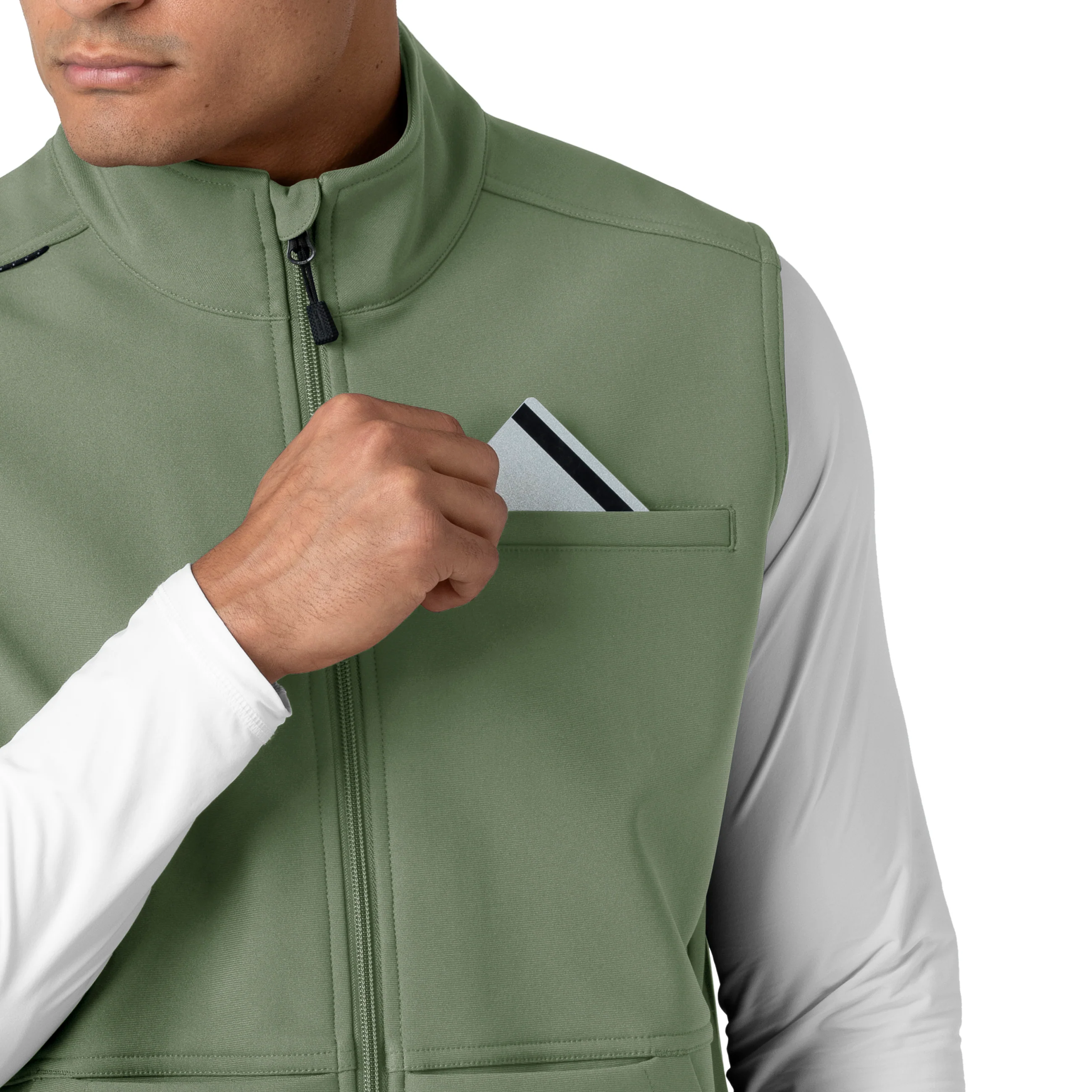 Carhartt Rugged Flex Men's Bonded Fleece Vest - Olive - Image 5