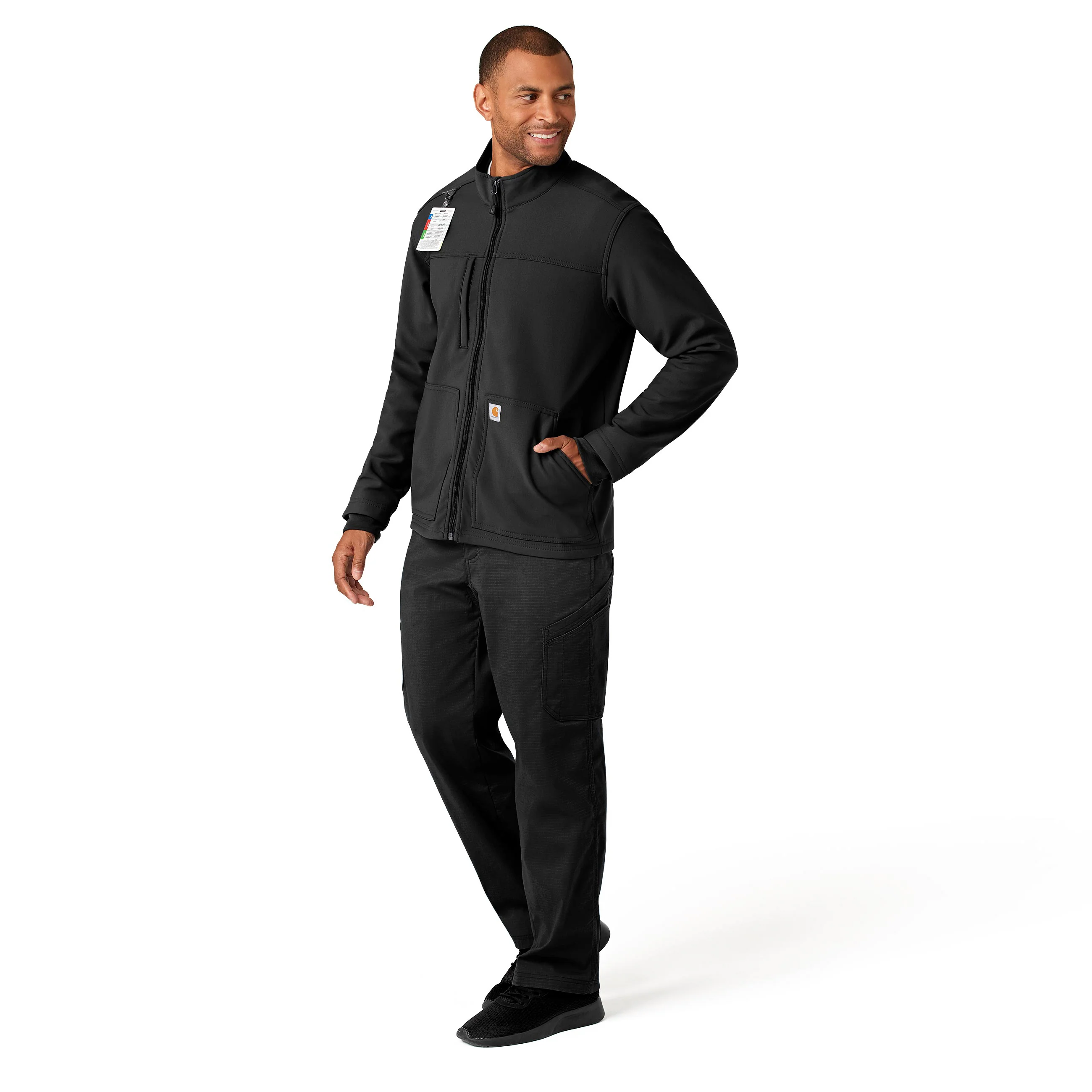 Carhartt Rugged Flex Men's Bonded Fleece Jacket - Black - Image 3