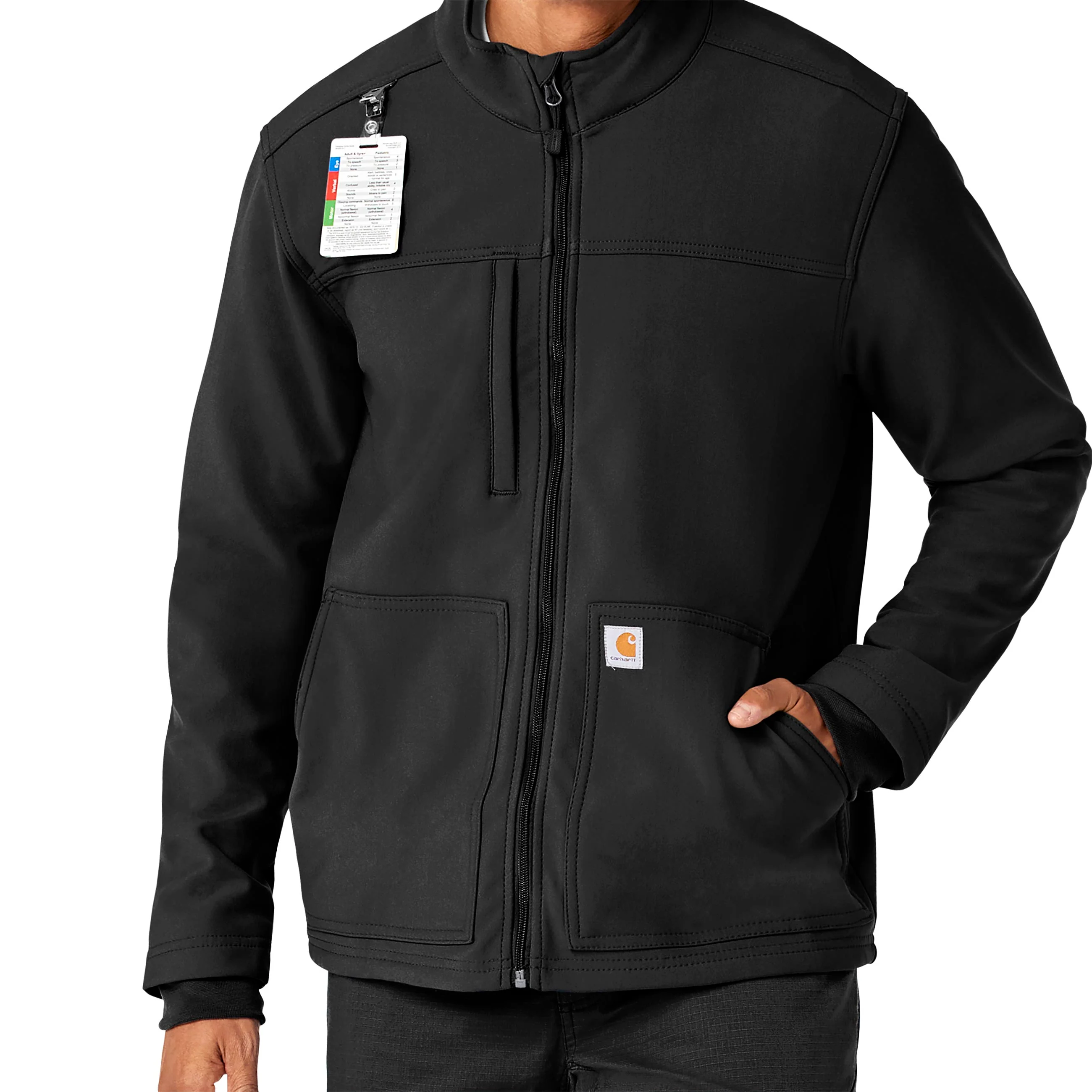 Carhartt Rugged Flex Men's Bonded Fleece Jacket - Black - Image 4