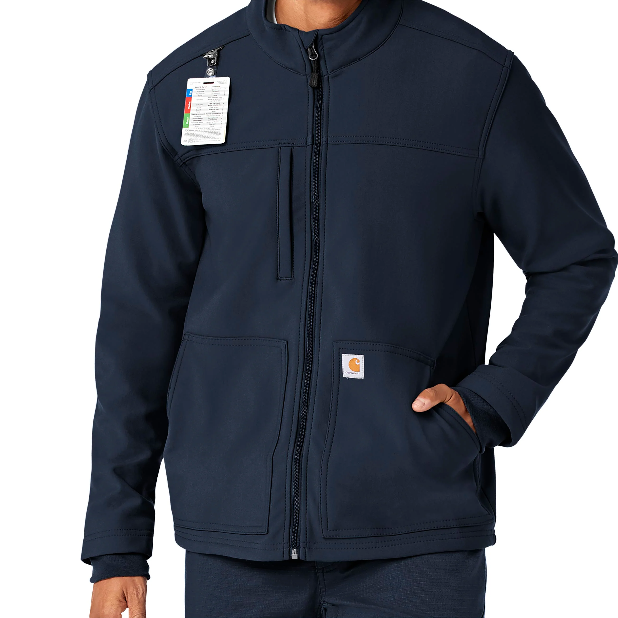 Carhartt Rugged Flex Men's Bonded Fleece Jacket - Navy - Image 4