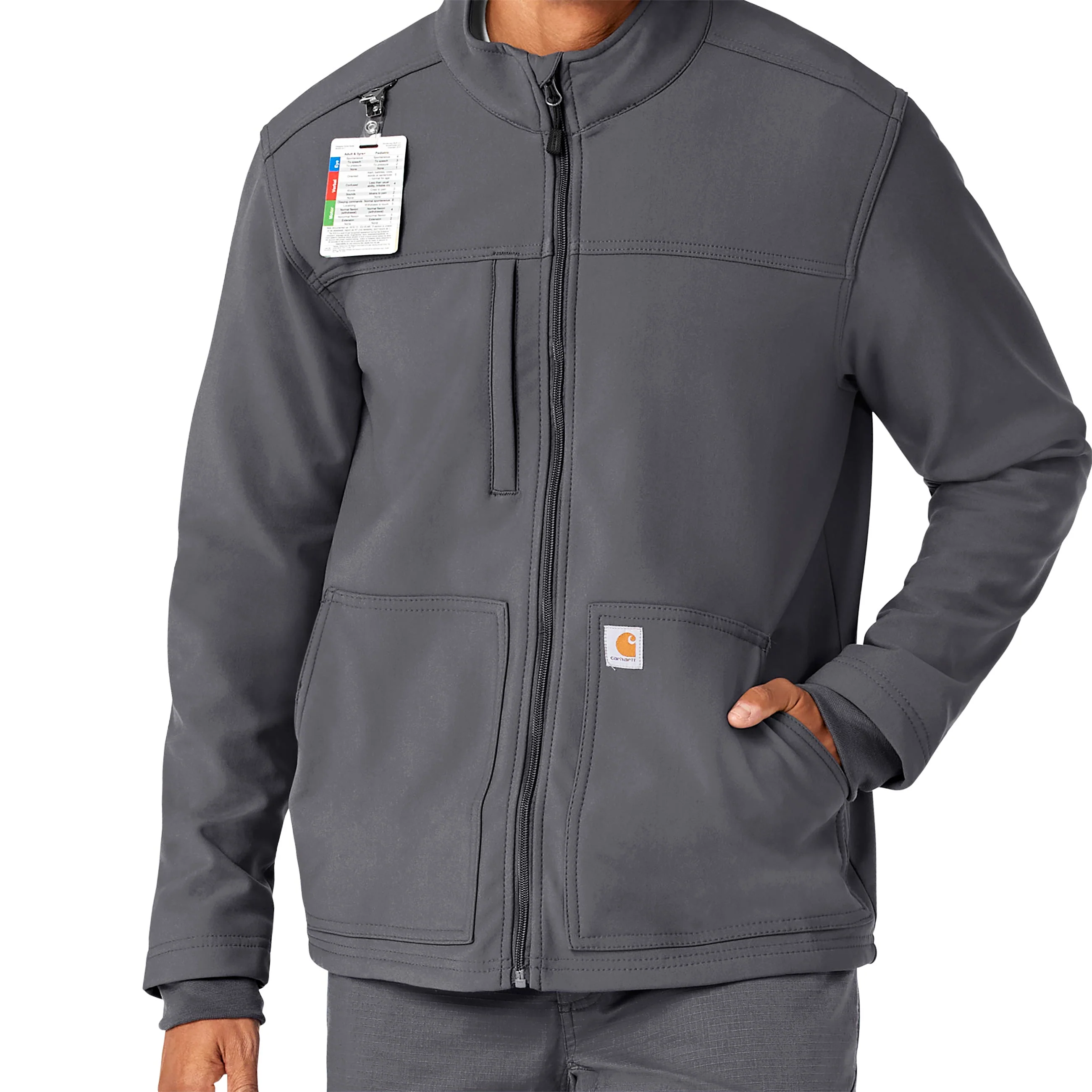 Carhartt Rugged Flex Men's Bonded Fleece Jacket - Pewter - Image 4