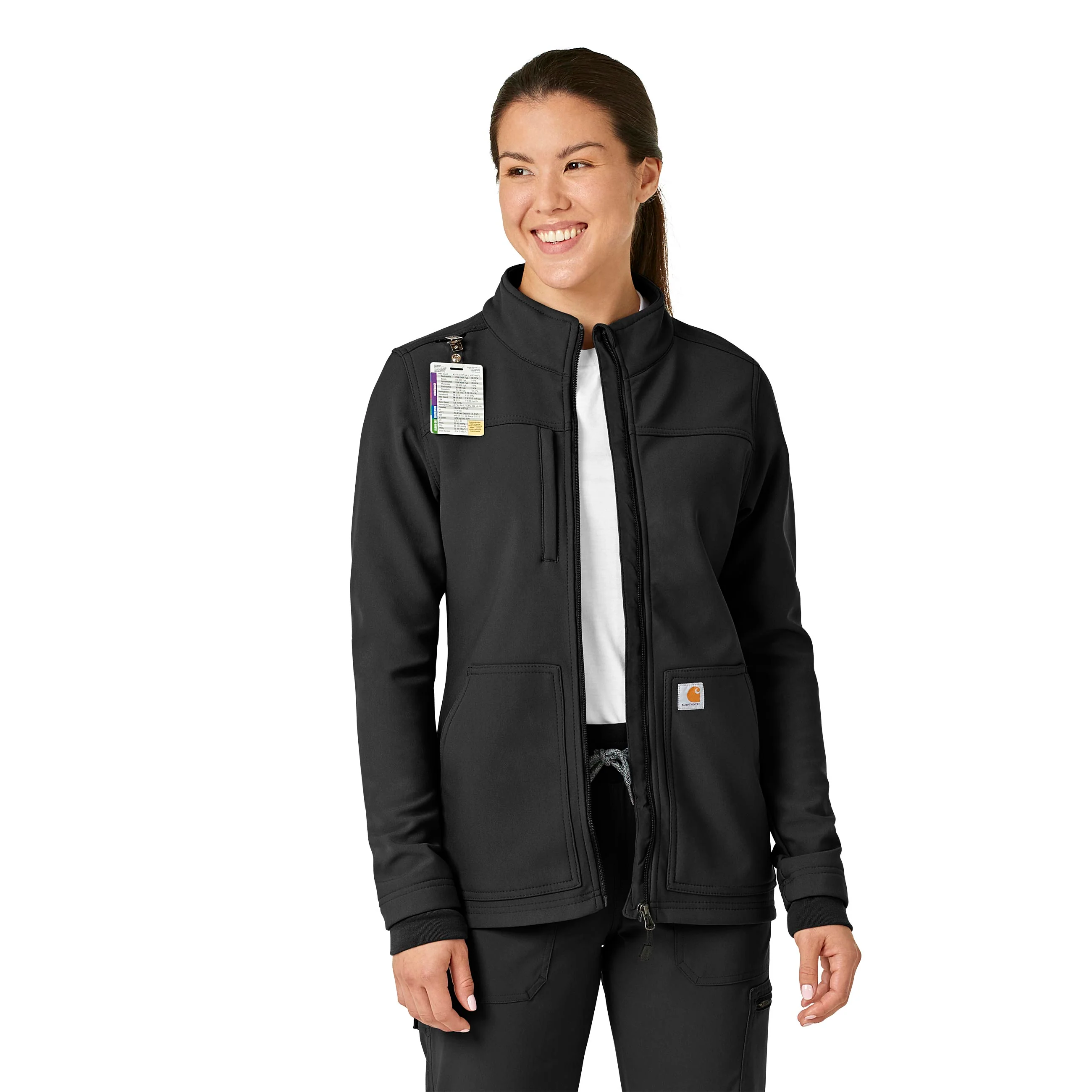 Carhartt Rugged Flex Women's Bonded Fleece Jacket - Black - Image 4