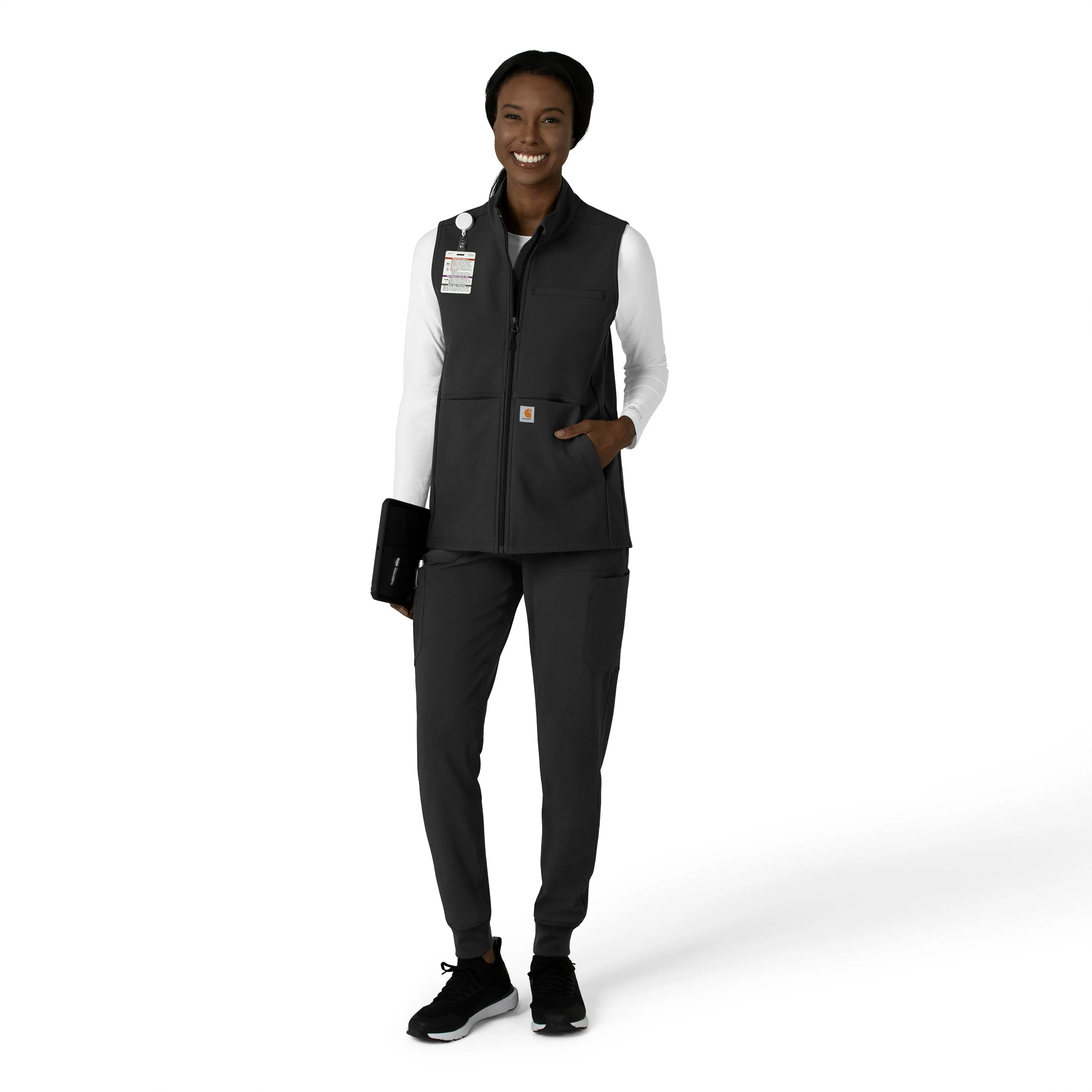 Carhartt Rugged Flex Women's Bonded Fleece Vest - Black - Image 3