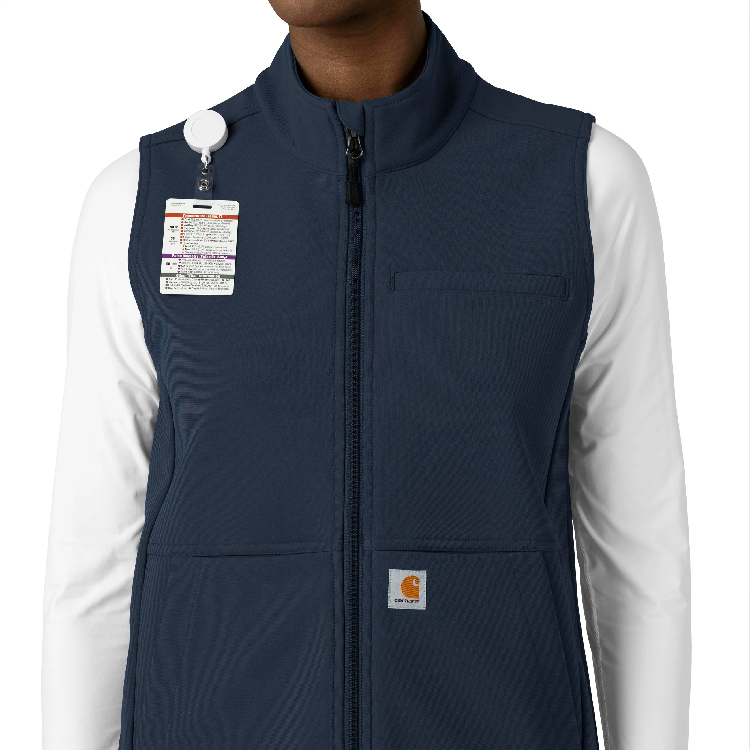 Carhartt Rugged Flex Women's Bonded Fleece Vest - Navy - Image 5