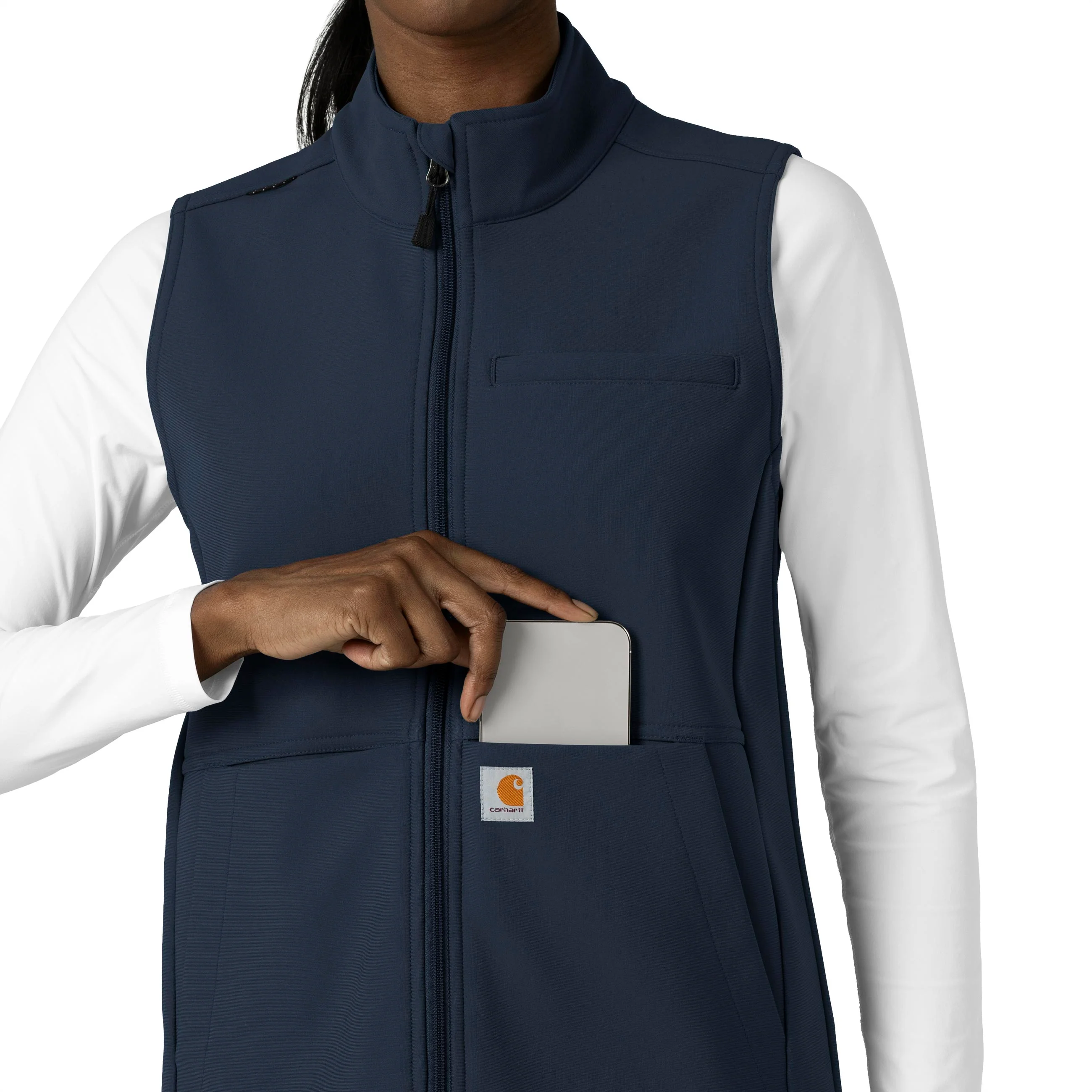 Carhartt Rugged Flex Women's Bonded Fleece Vest - Navy - Image 6