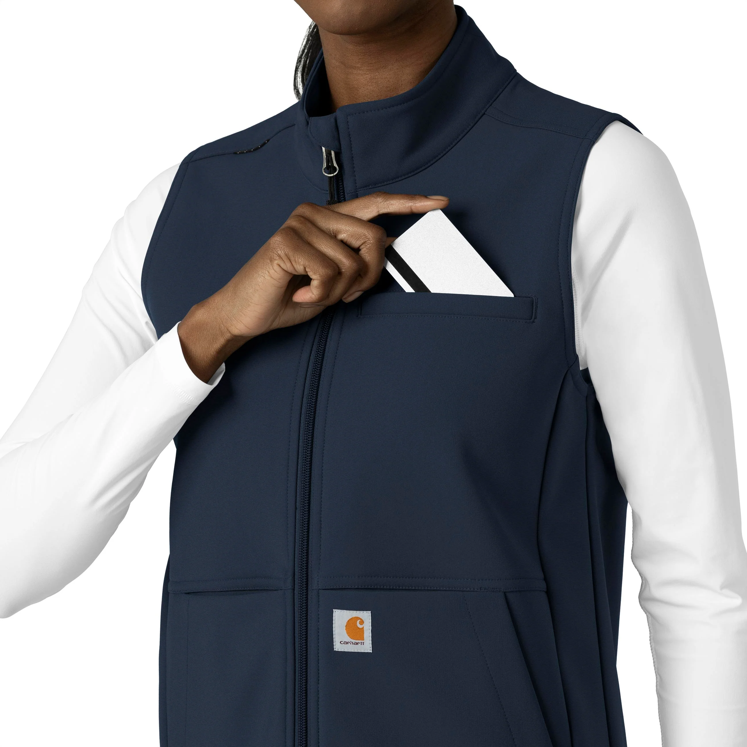 Carhartt Rugged Flex Women's Bonded Fleece Vest - Navy - Image 7