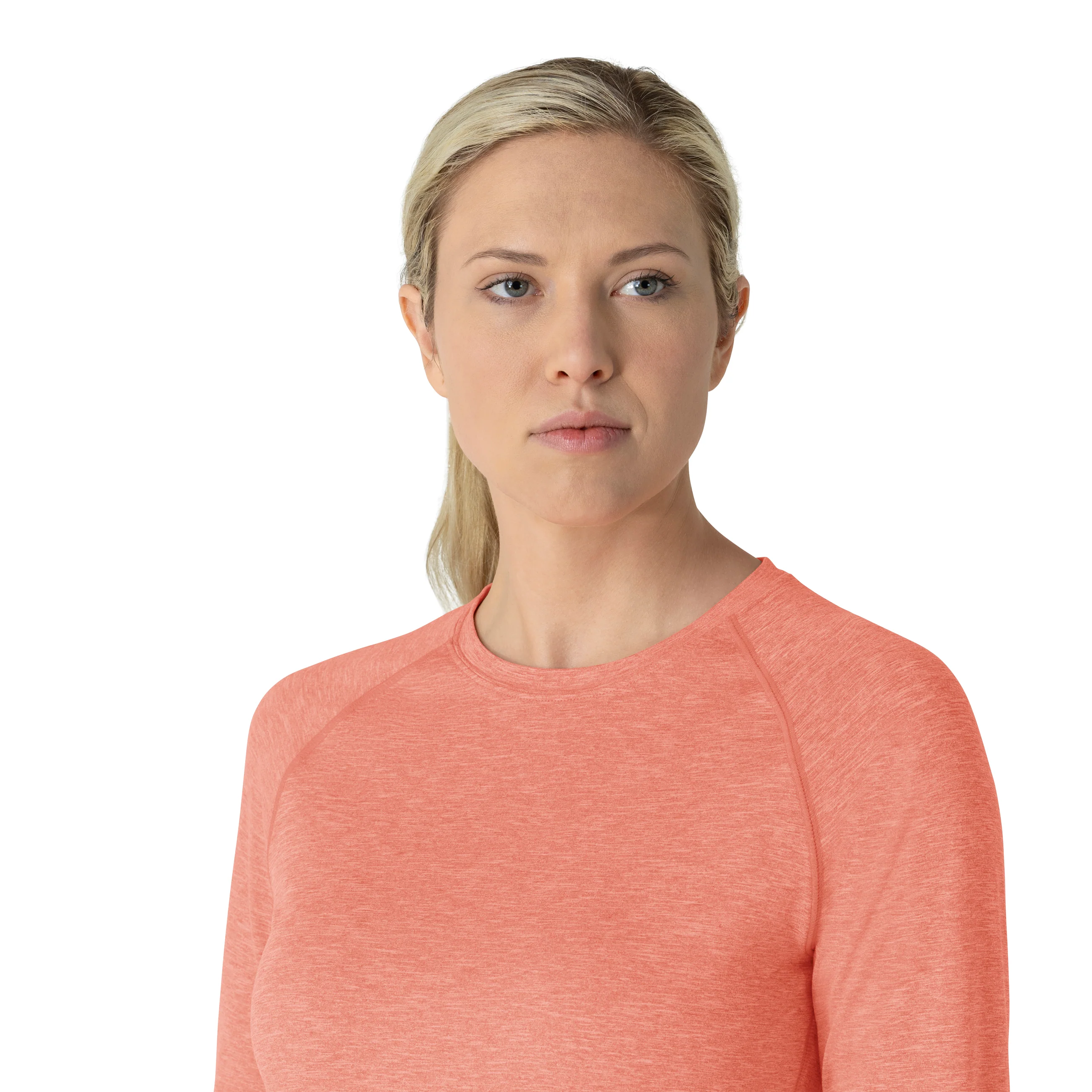 Carhartt Force Women's Performance Long Sleeve Tee - Dusty Cedar Heather - Image 5