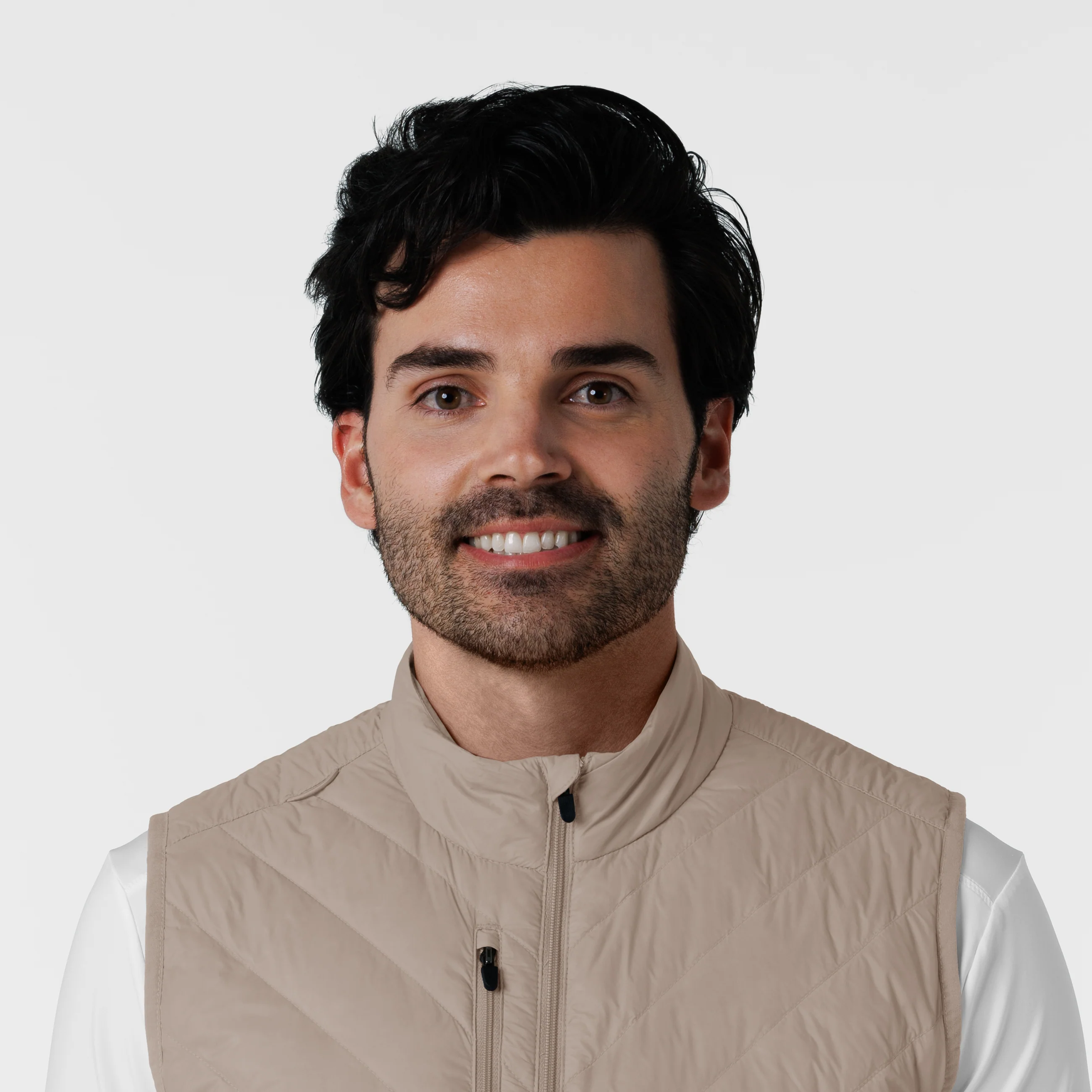 Men's Quilted Scrub Vest - Haze - Image 5