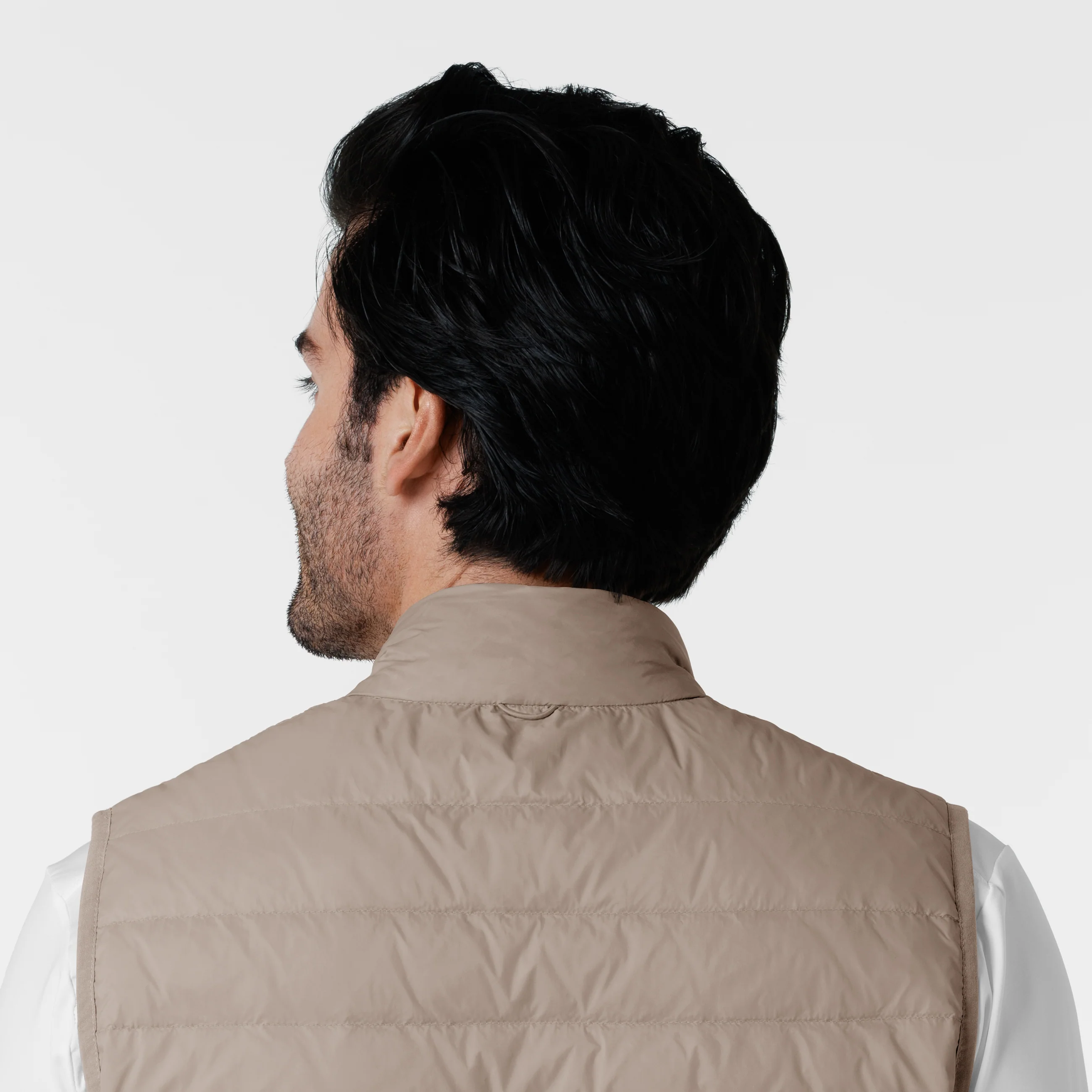 Men's Quilted Scrub Vest - Haze - Image 6