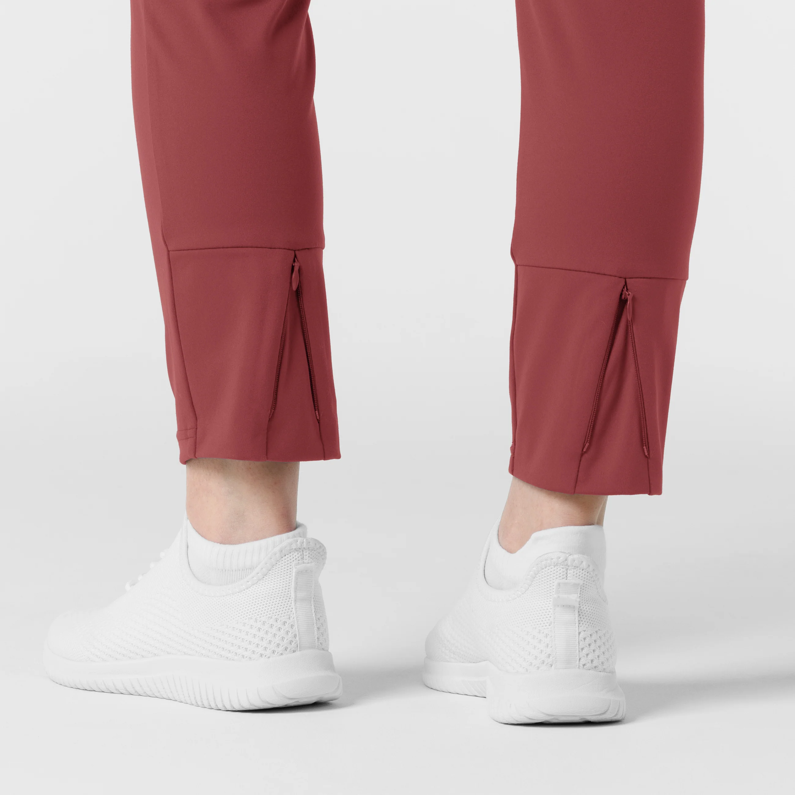 RENEW Knit Women's Track Scrub Pant - Ruby - Image 8