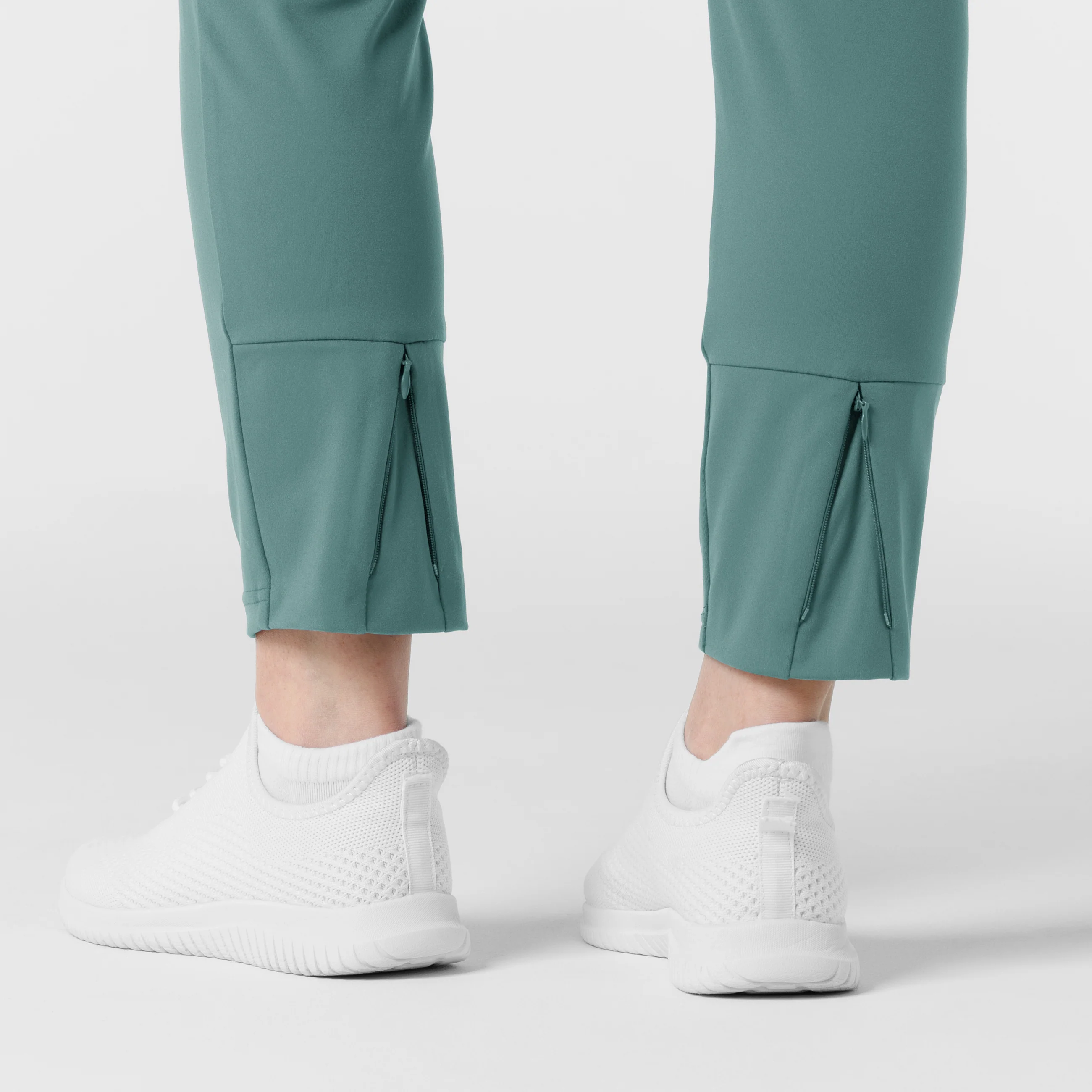 RENEW Knit Women's Track Scrub Pant - Vintage Teal - Image 8