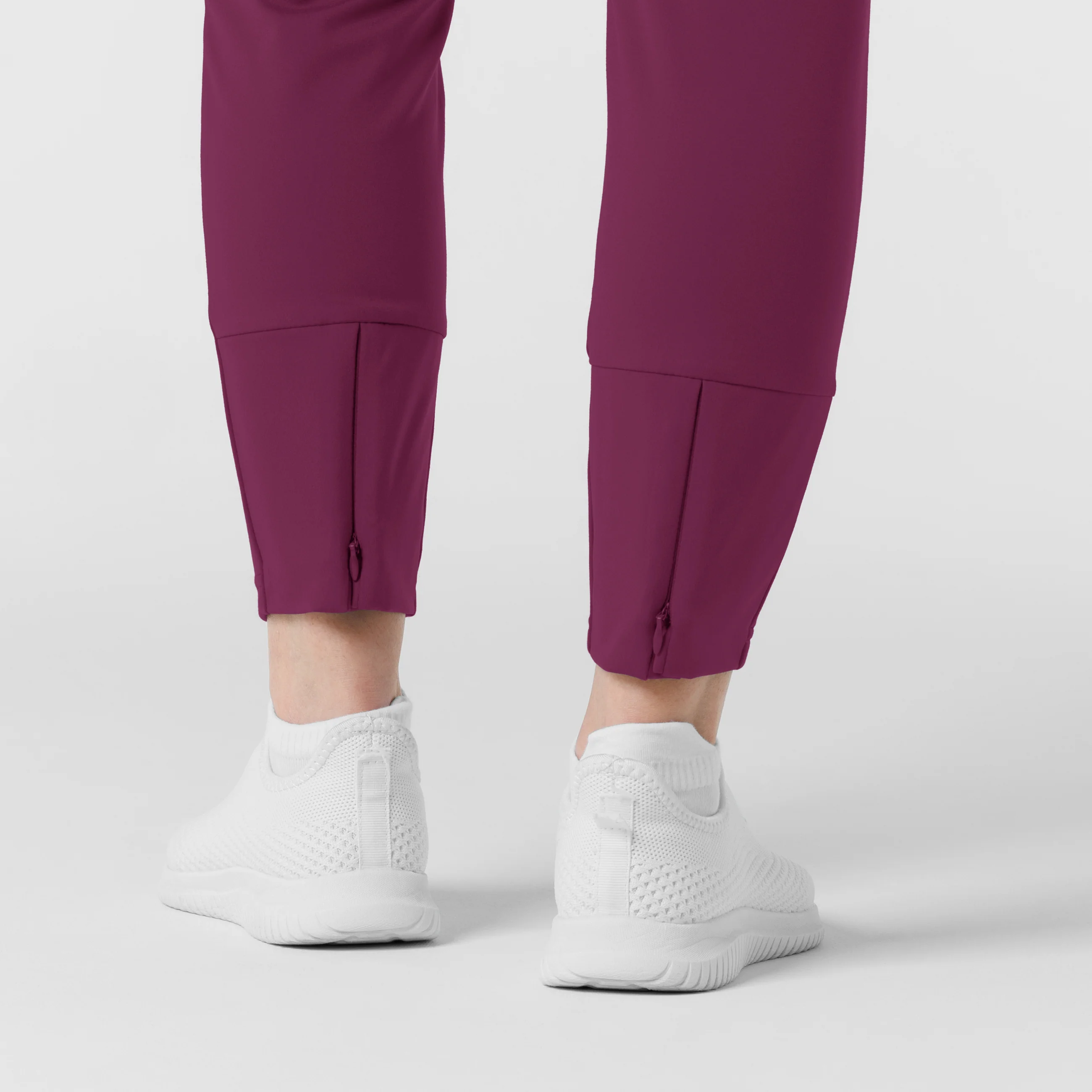 RENEW Knit Women's Track Scrub Pant - Wine - Image 9