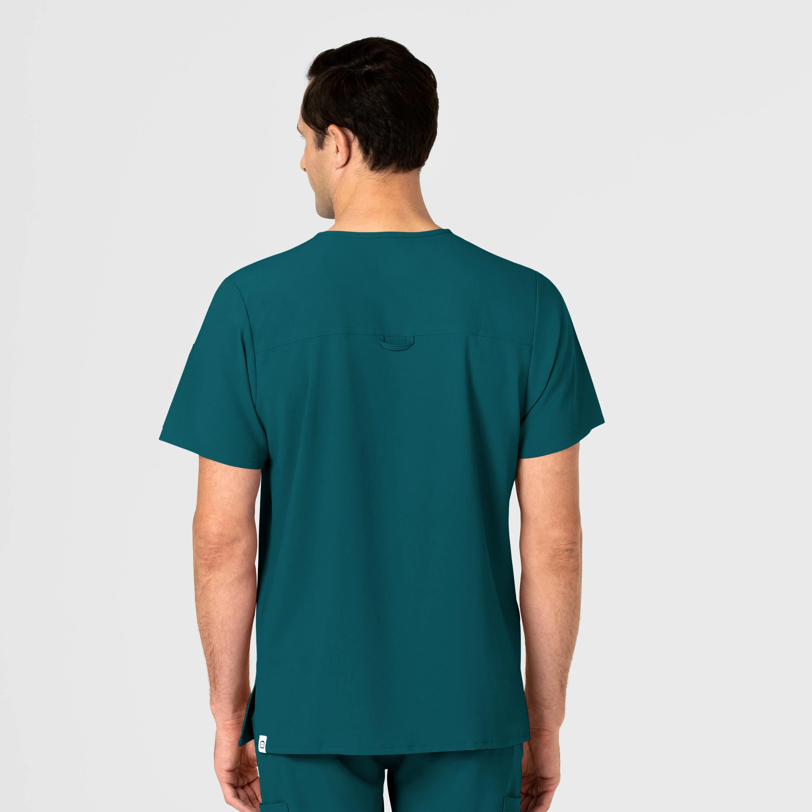 RENEW Men's EZ Zip Scrub Top - Caribbean Blue - Image 2