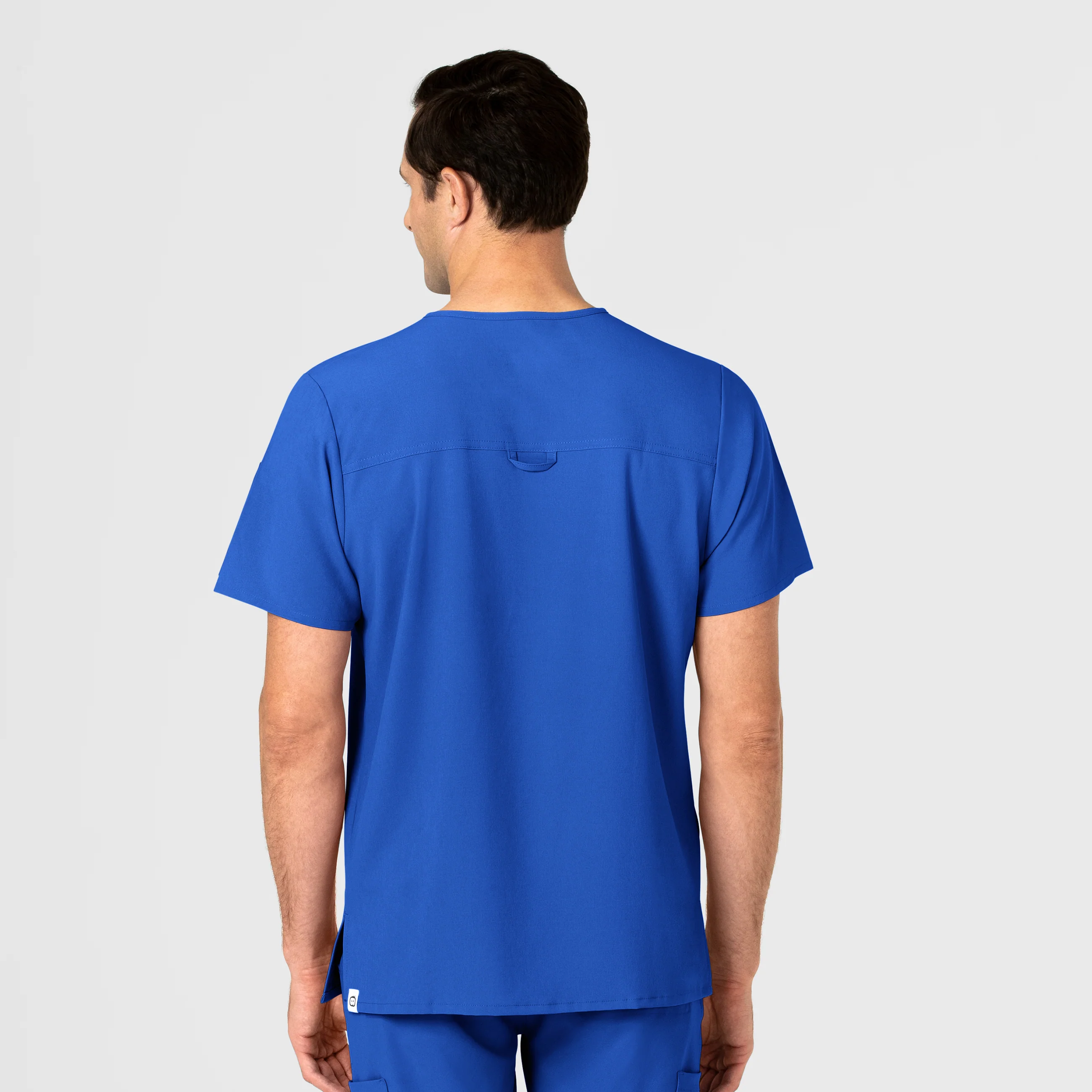 RENEW Men's EZ Zip Scrub Top - Royal - Image 2