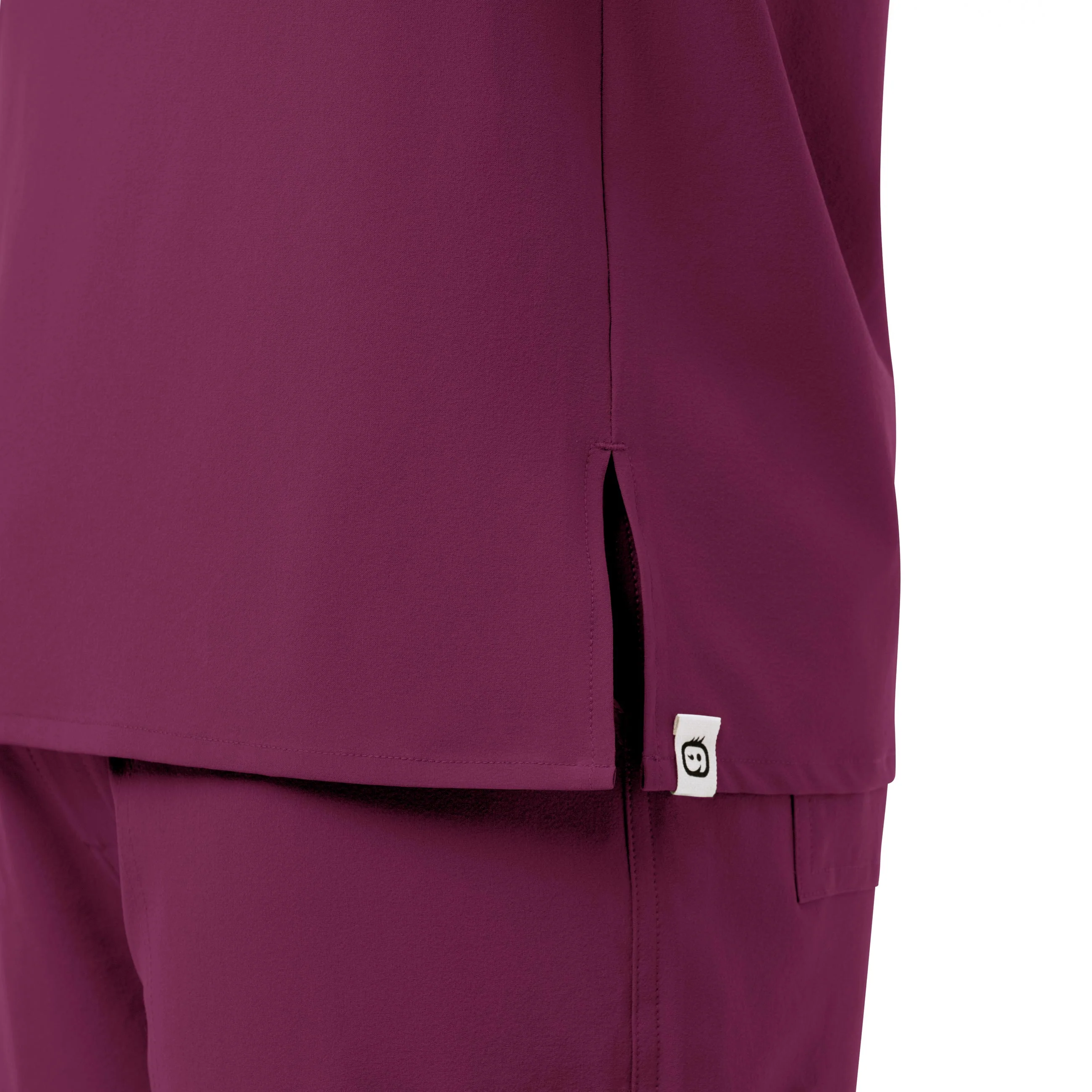 RENEW Men's EZ Zip Scrub Top - Wine - Image 8