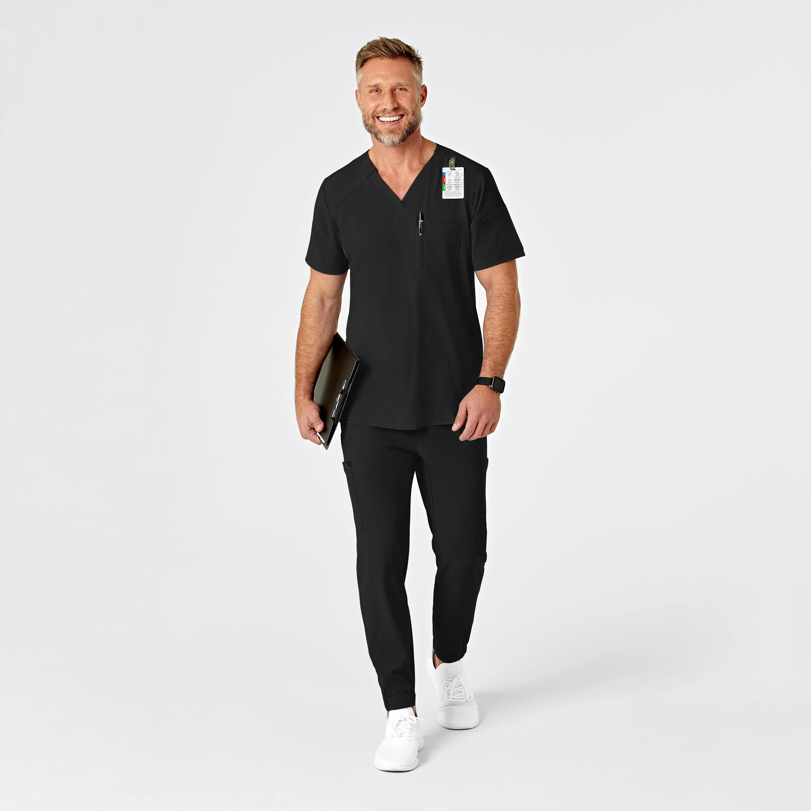 RENEW Men's Jogger Scrub Pant - Black - Image 3