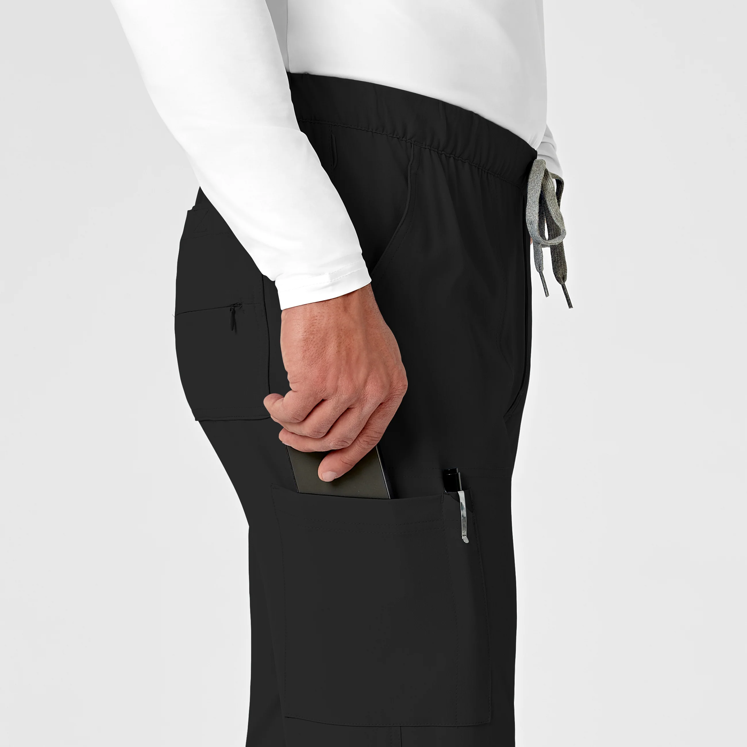 RENEW Men's Jogger Scrub Pant - Black - Image 6
