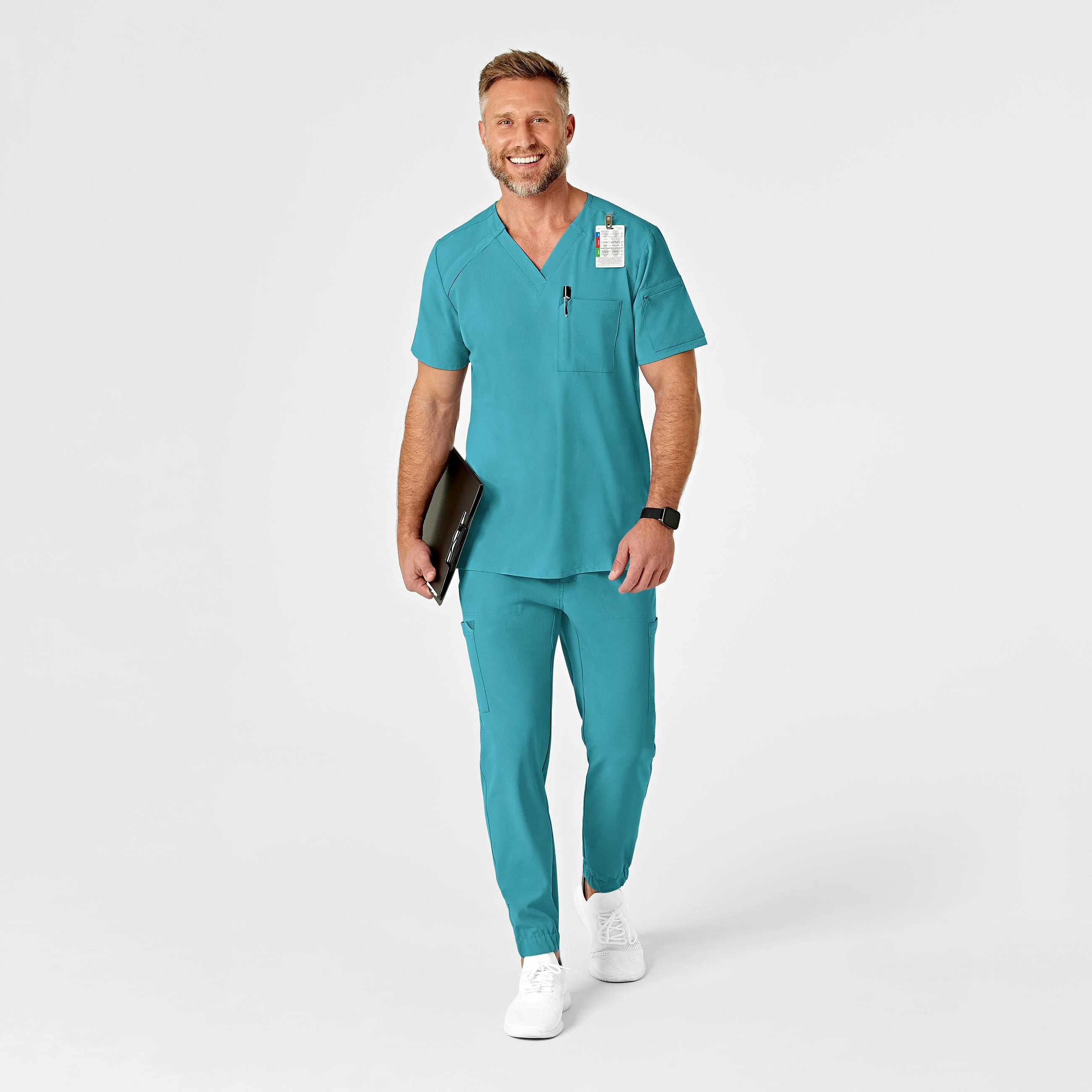 RENEW Men's Jogger Scrub Pant - Teal Blue - Image 3