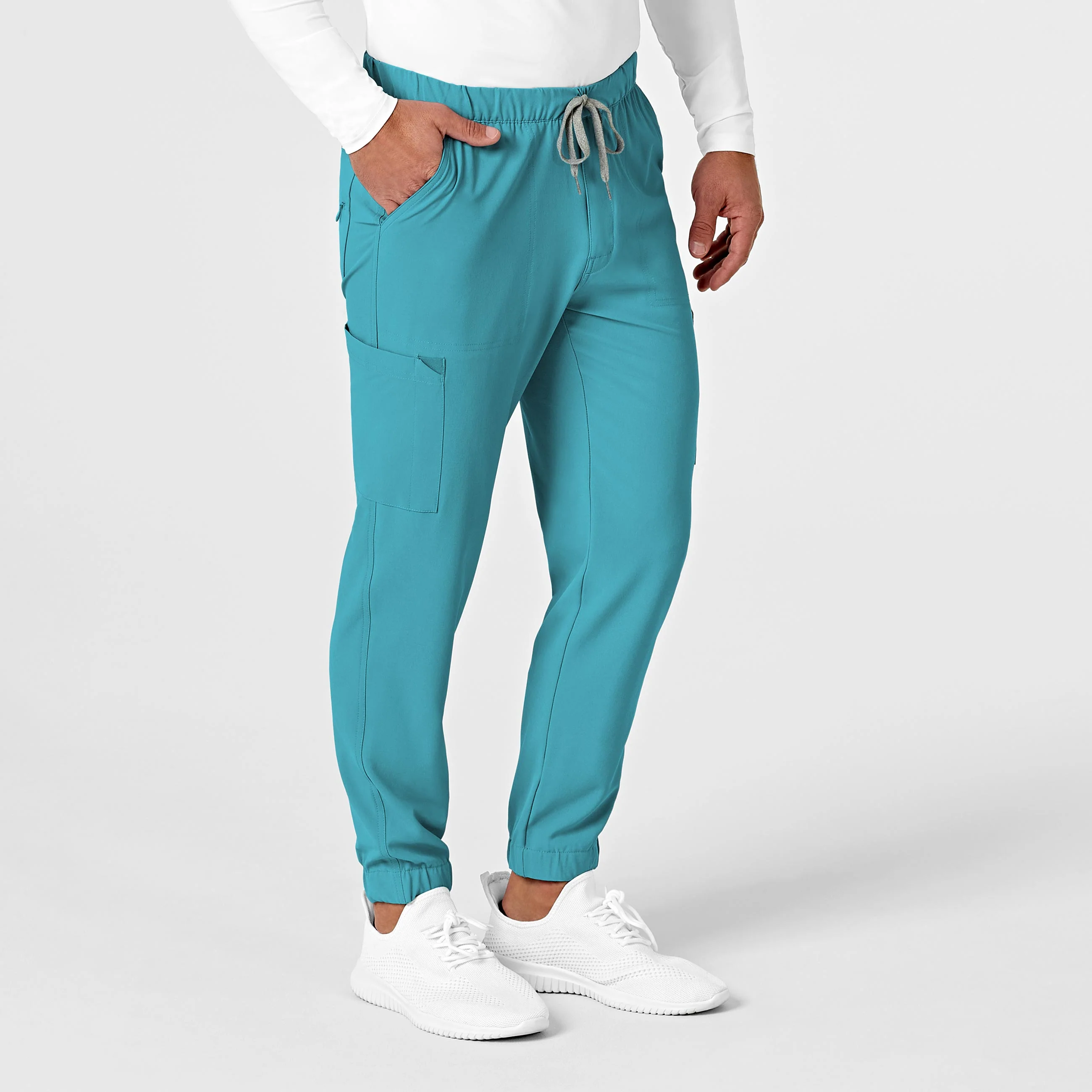 RENEW Men's Jogger Scrub Pant - Teal Blue - Image 4